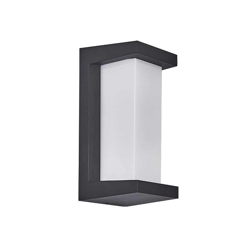 Creative Geometric Waterproof Black Modern Outdoor Wall Lights Wall Lamp - Lumpaz