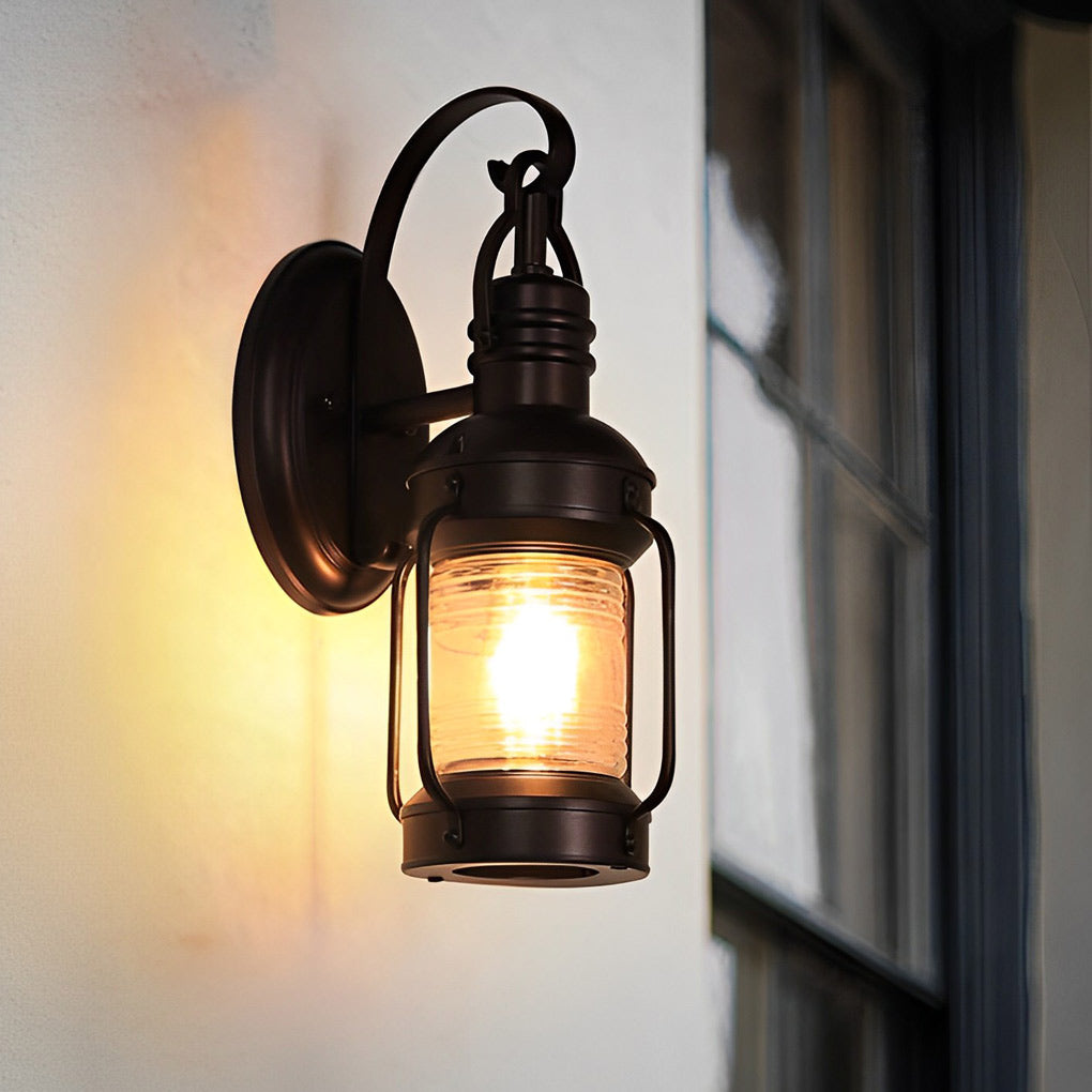 Antique Lantern Aluminum Waterproof LED Outdoor Wall Lamp Lawn Lights - Lumpaz