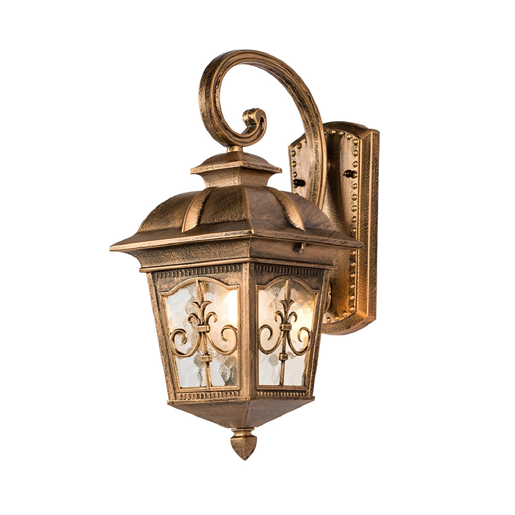 Waterproof Retro Elegant LED Glass European Style Outdoor Wall Lights - Lumpaz