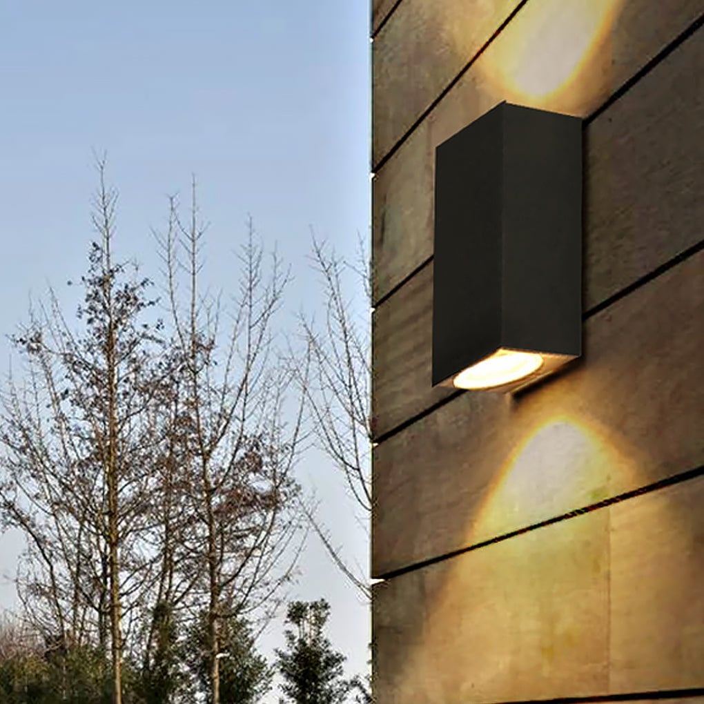 Modern Square Design Outdoor Waterproof Wall Light for Villa Courtyard Balcony - Lumpaz
