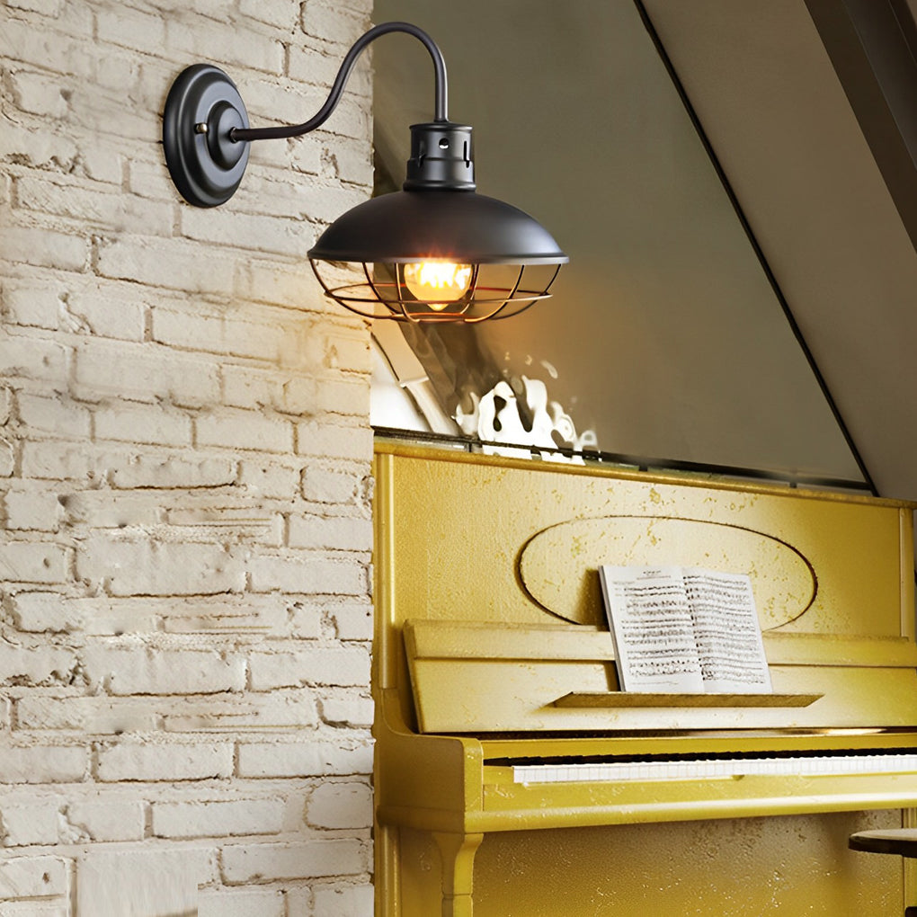 Retro Iron LED Waterproof Industrial Style Outdoor Wall Lights Wall Lamp - Lumpaz