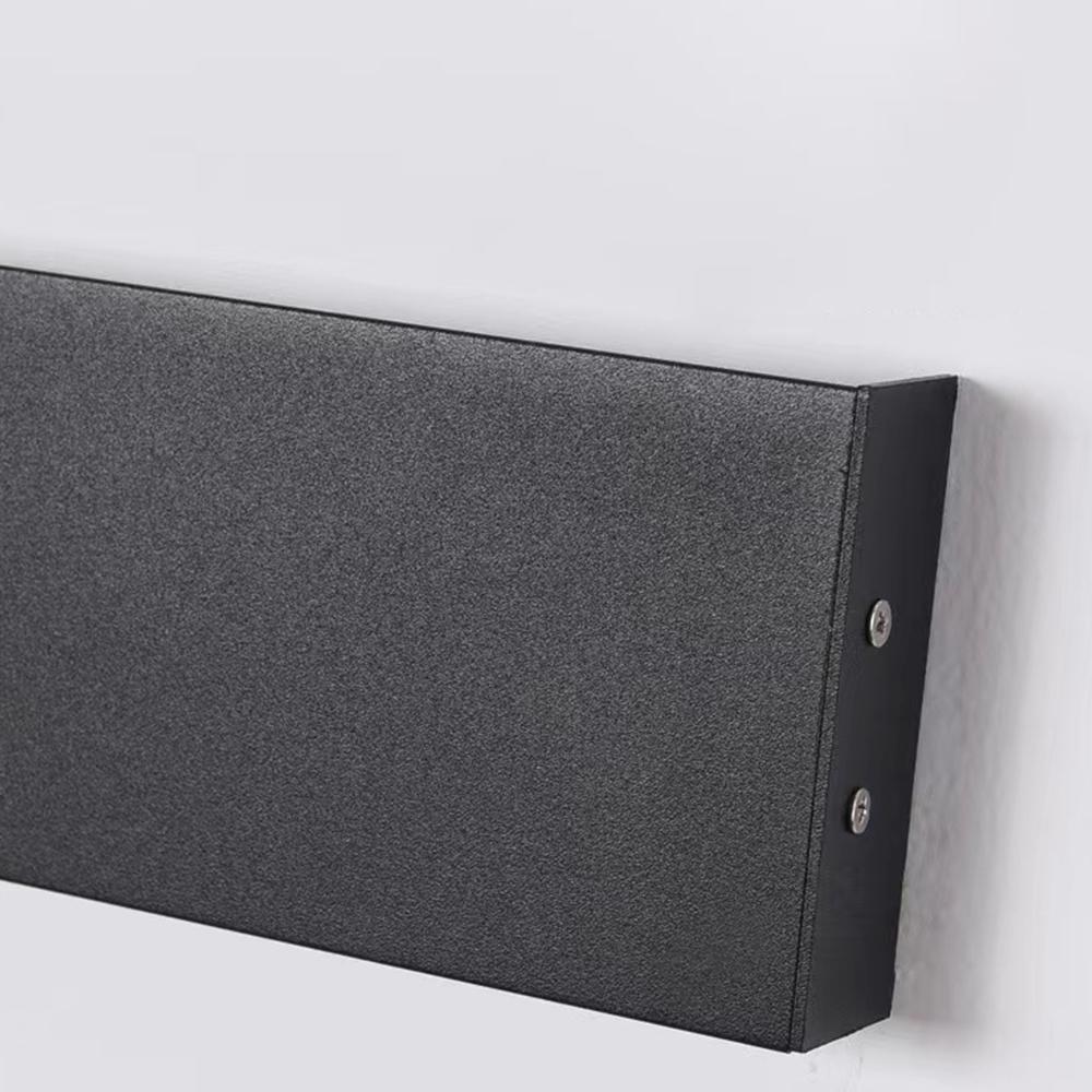 LED Long Strip Metal Waterproof Black Minimalist Outdoor Wall Lights - Lumpaz