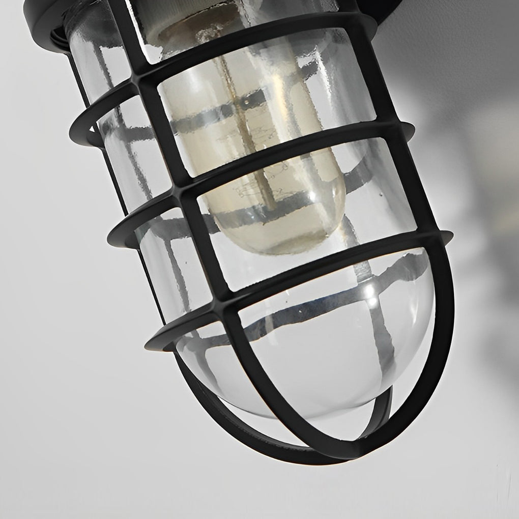 Retro Cage Shape LED 4w Waterproof American-style Outdoor Wall Lamp - Lumpaz