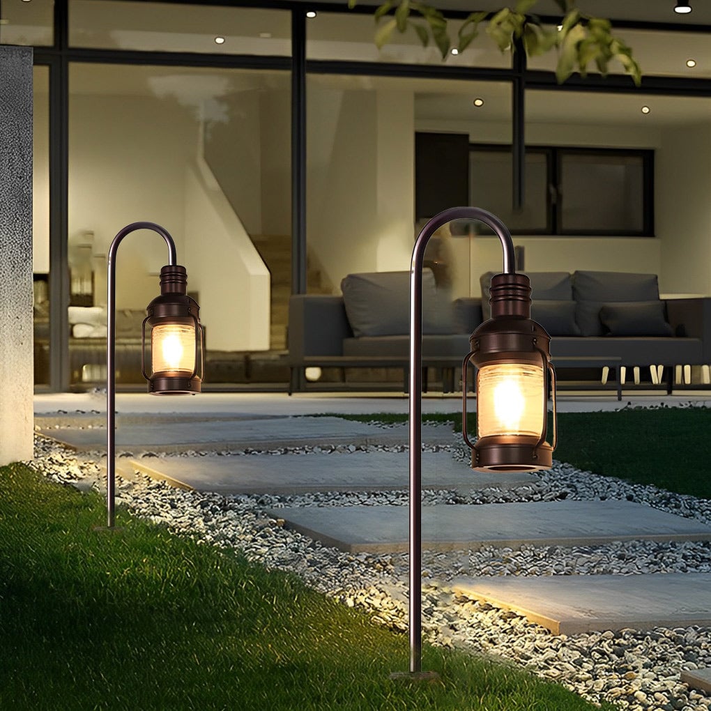 Antique Lantern Aluminum Waterproof LED Outdoor Wall Lamp Lawn Lights - Lumpaz