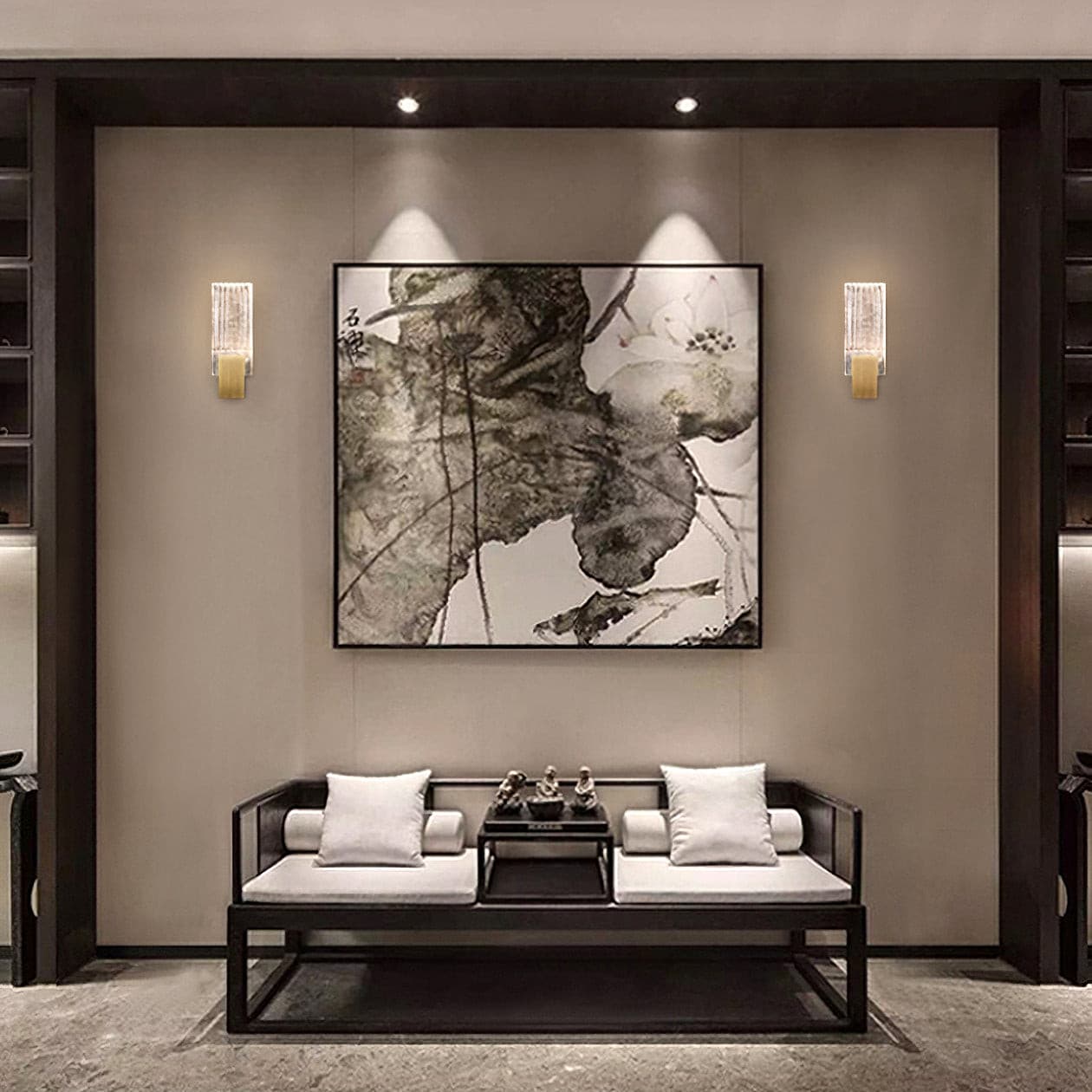 Pleated Crystal Wall Lamp - Lumpaz