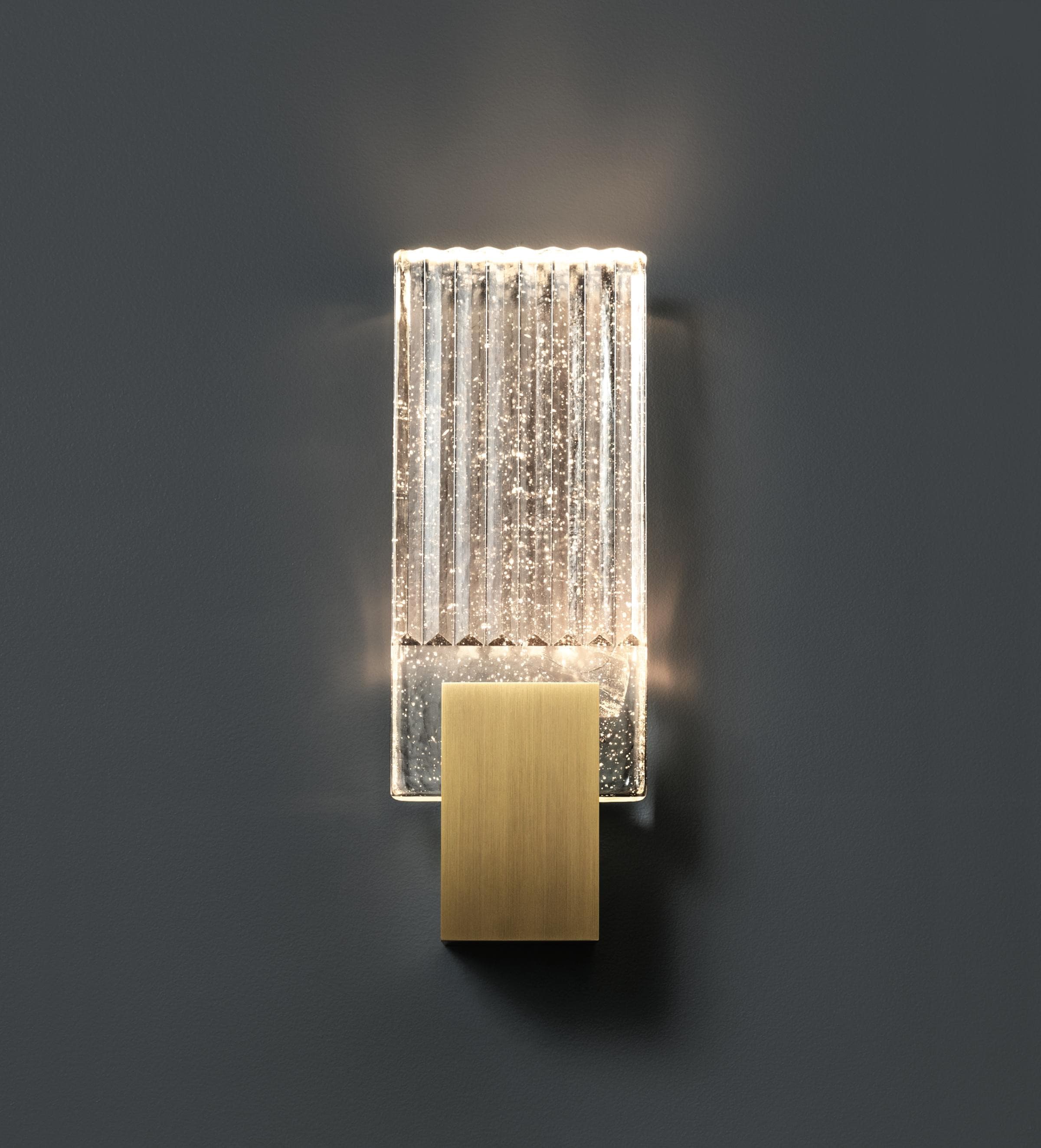 Pleated Crystal Wall Lamp - Lumpaz