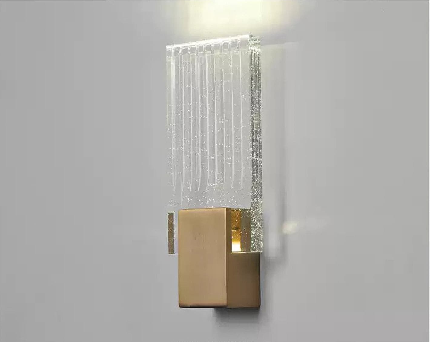 Pleated Crystal Wall Lamp - Lumpaz