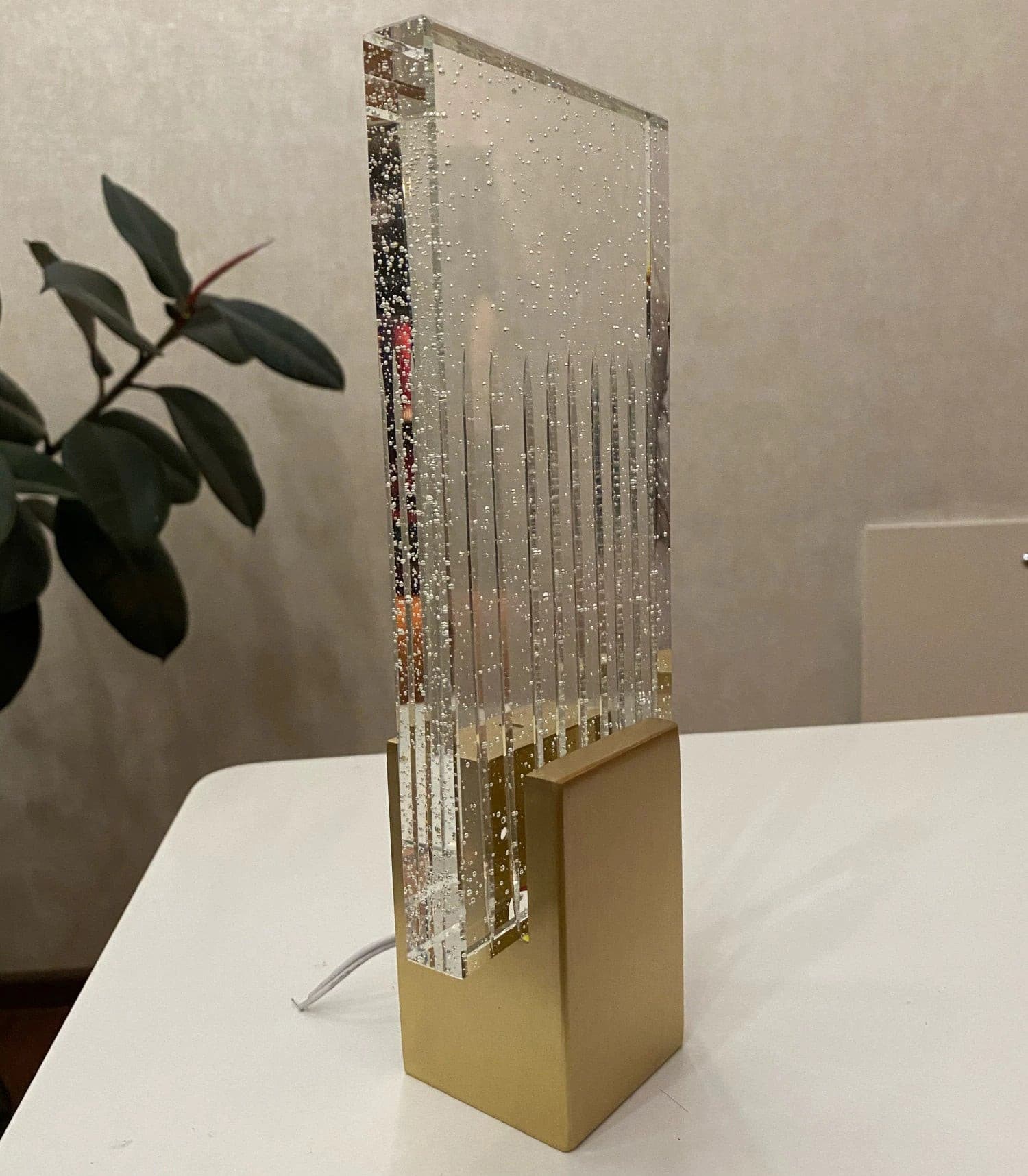 Pleated Crystal Wall Lamp - Lumpaz