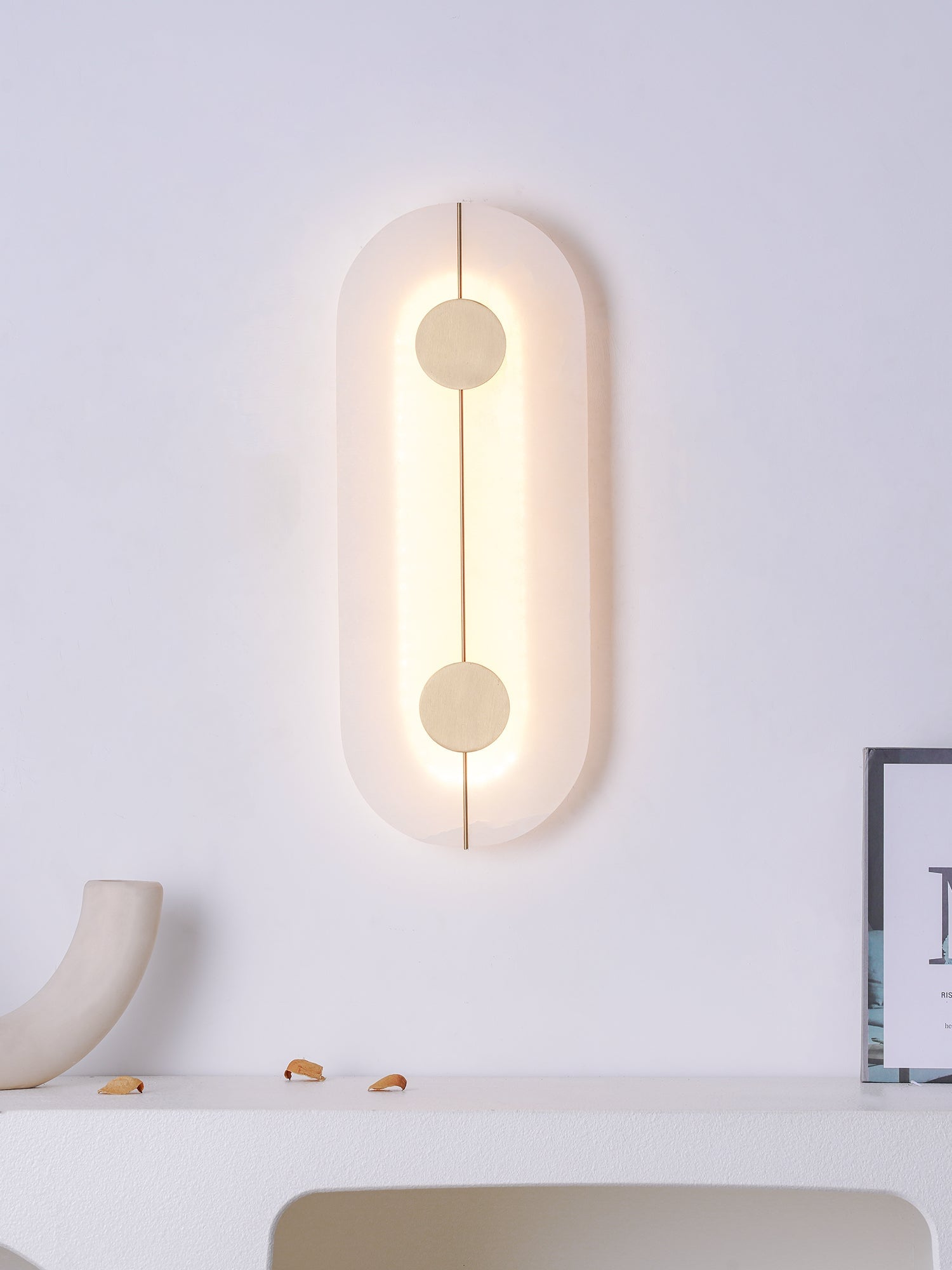 Artistic Alabaster Wall Lamp - Lumpaz