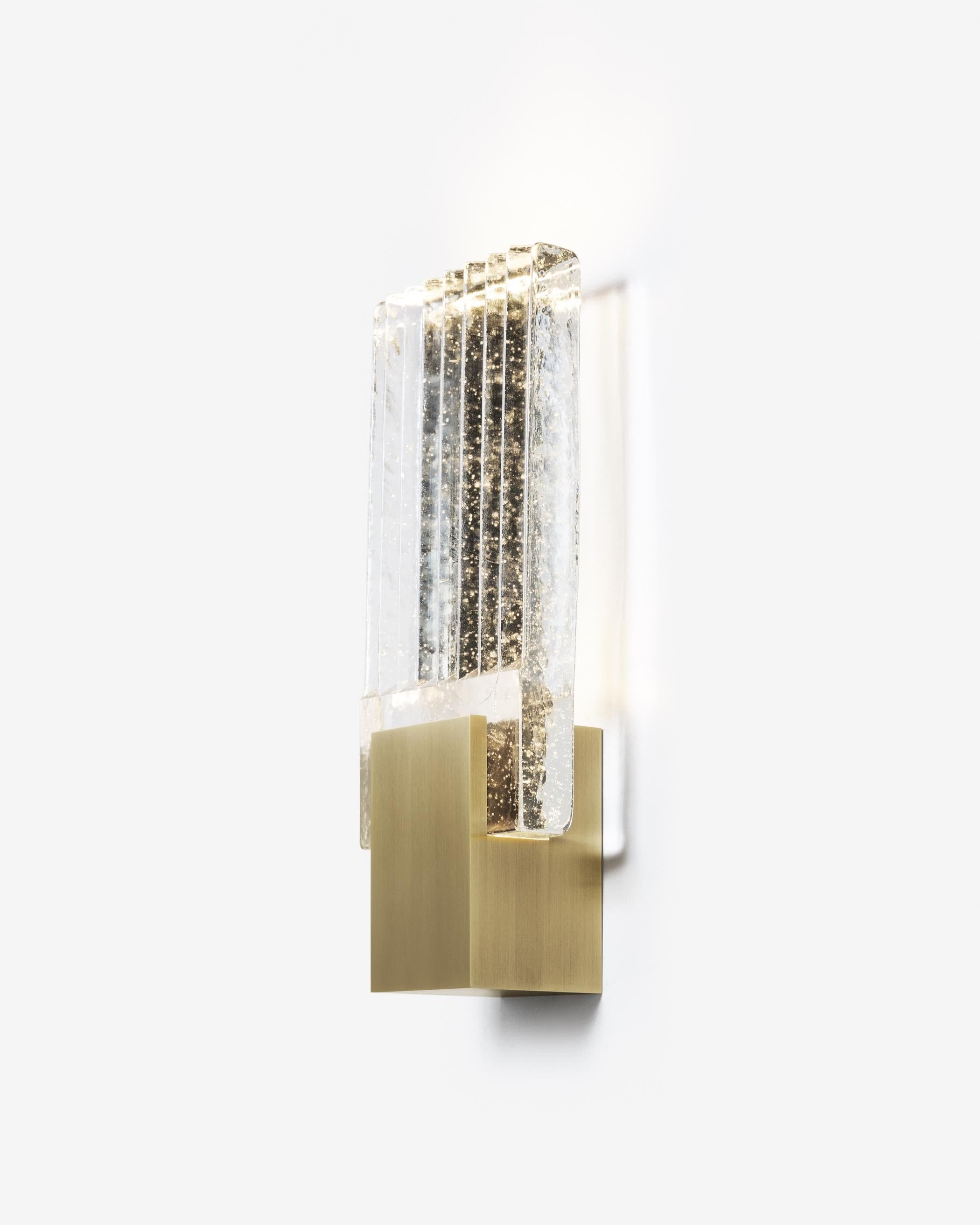 Pleated Crystal Wall Lamp - Lumpaz