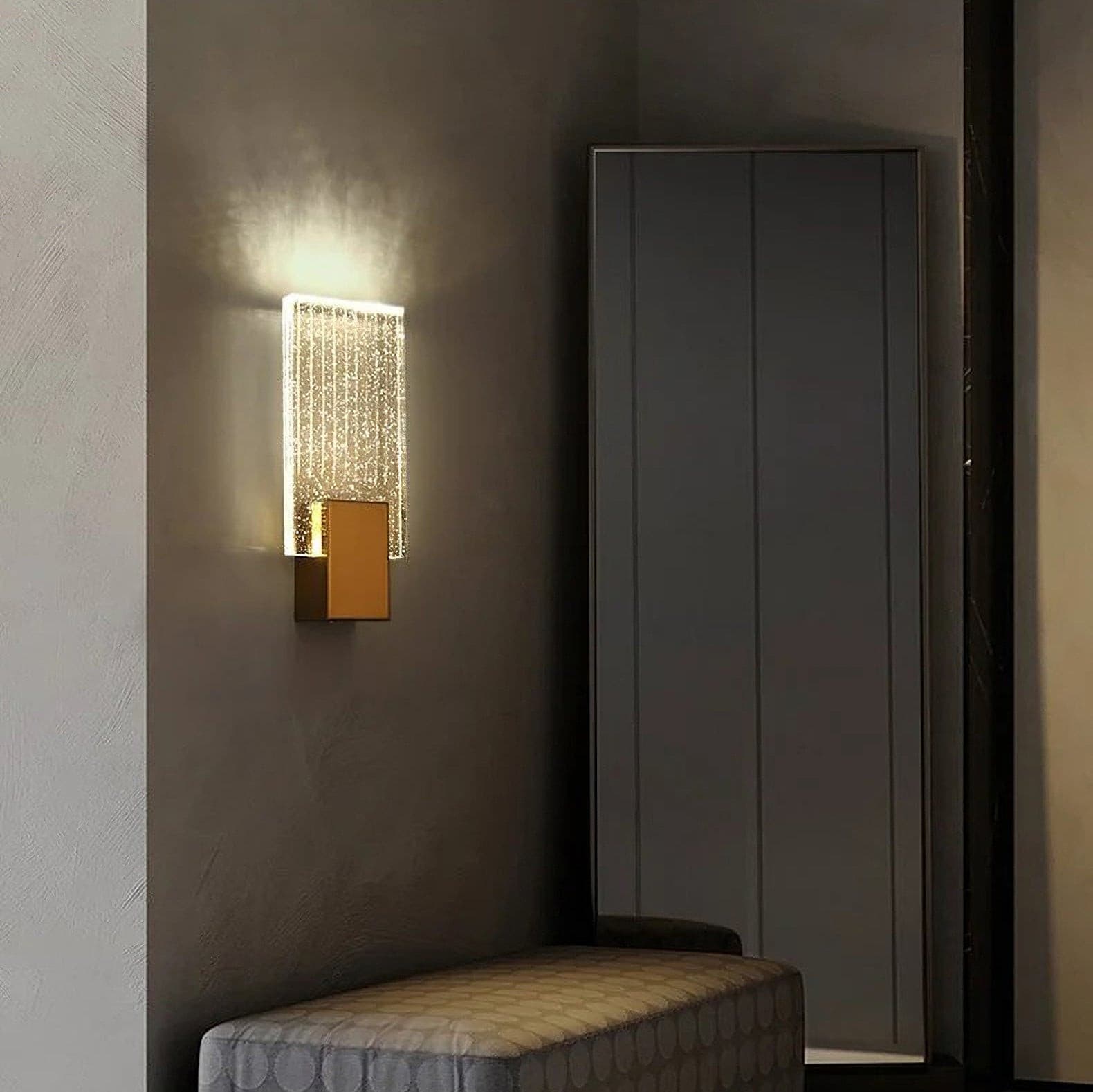 Pleated Crystal Wall Lamp - Lumpaz