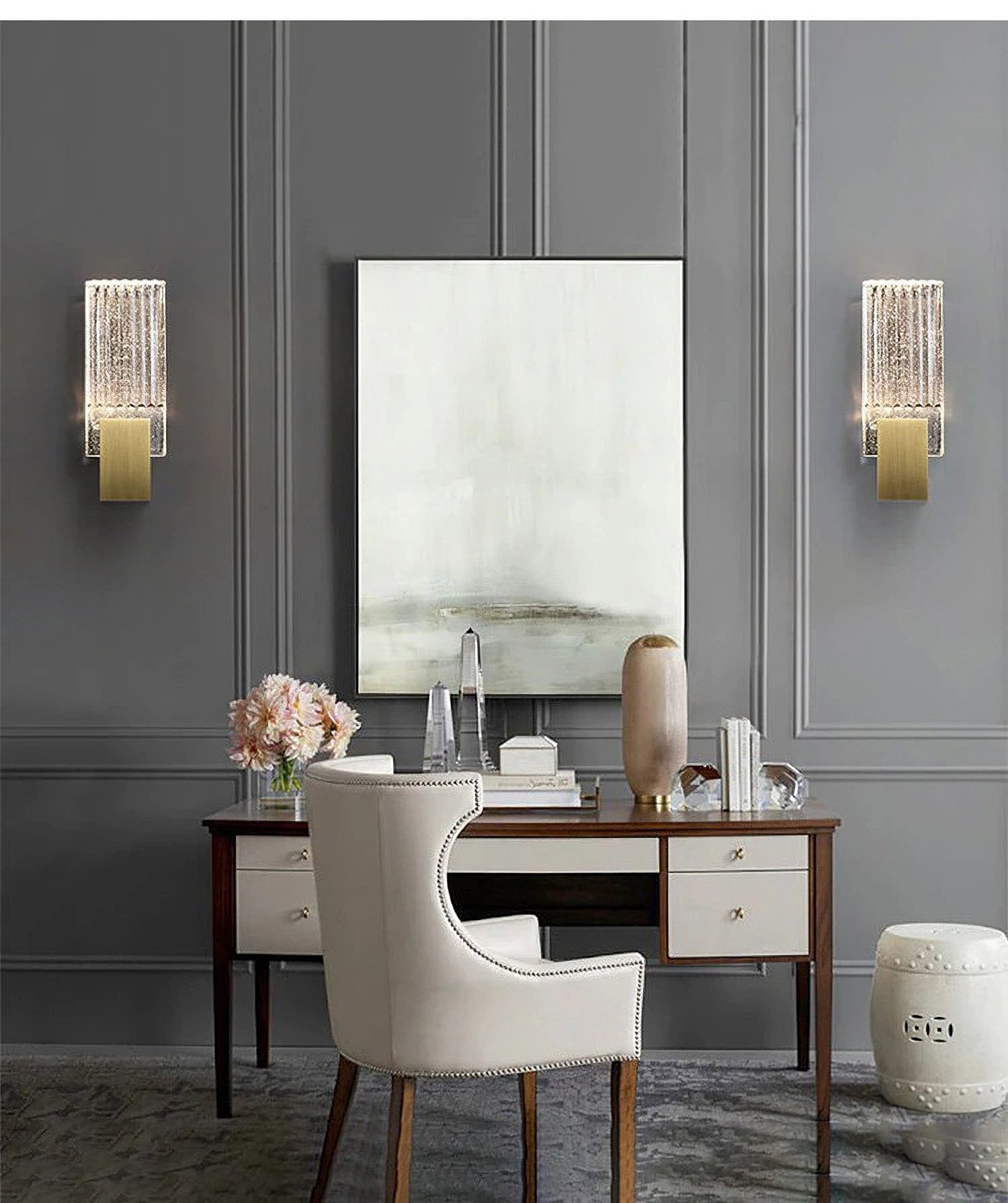 Pleated Crystal Wall Lamp - Lumpaz