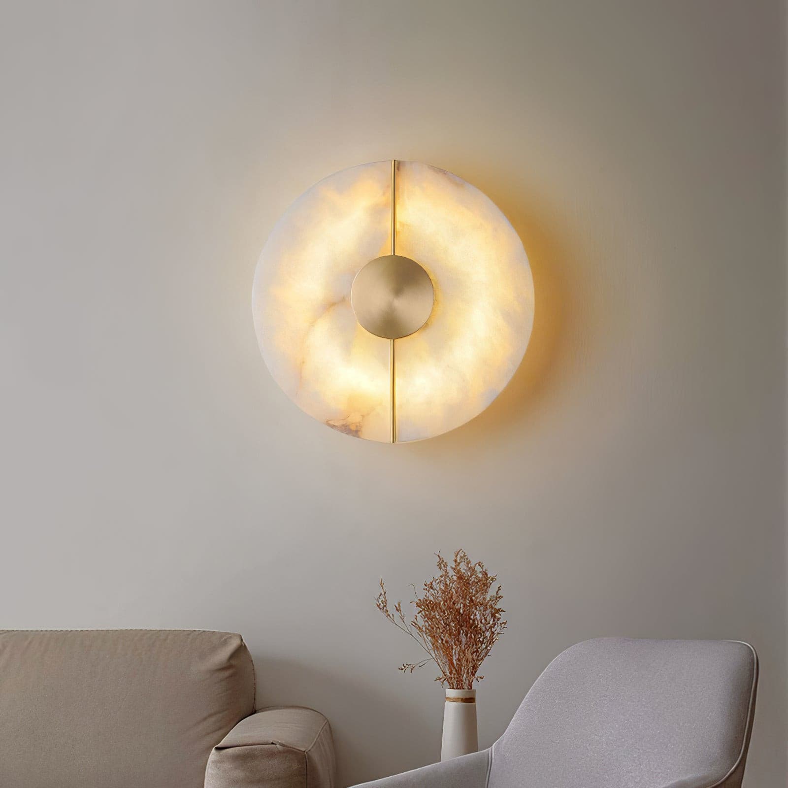 Artistic Alabaster Wall Lamp - Lumpaz