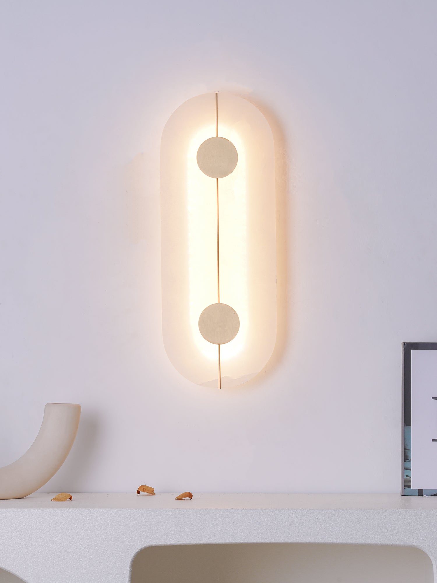 Artistic Alabaster Wall Lamp - Lumpaz