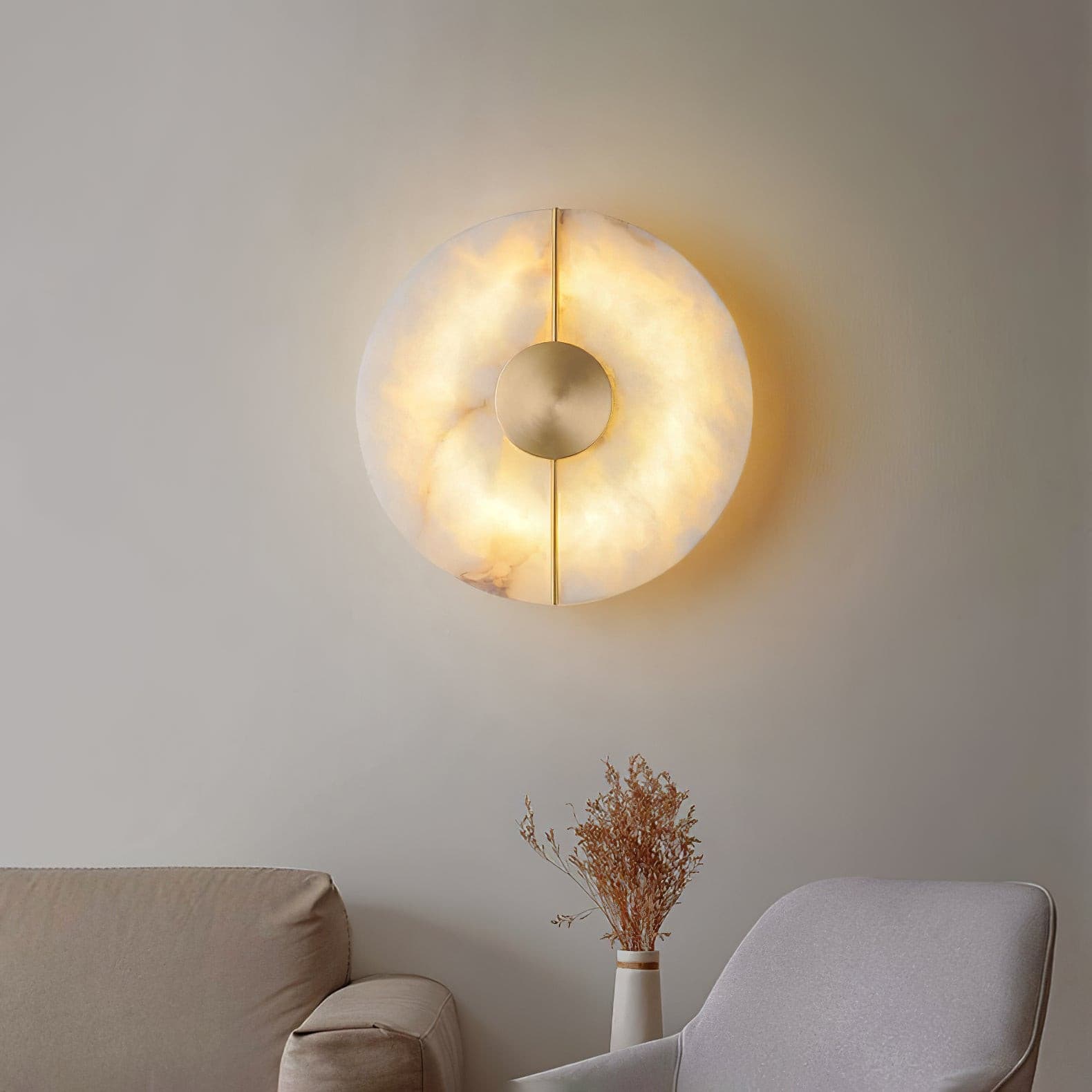 Artistic Alabaster Wall Lamp - Lumpaz