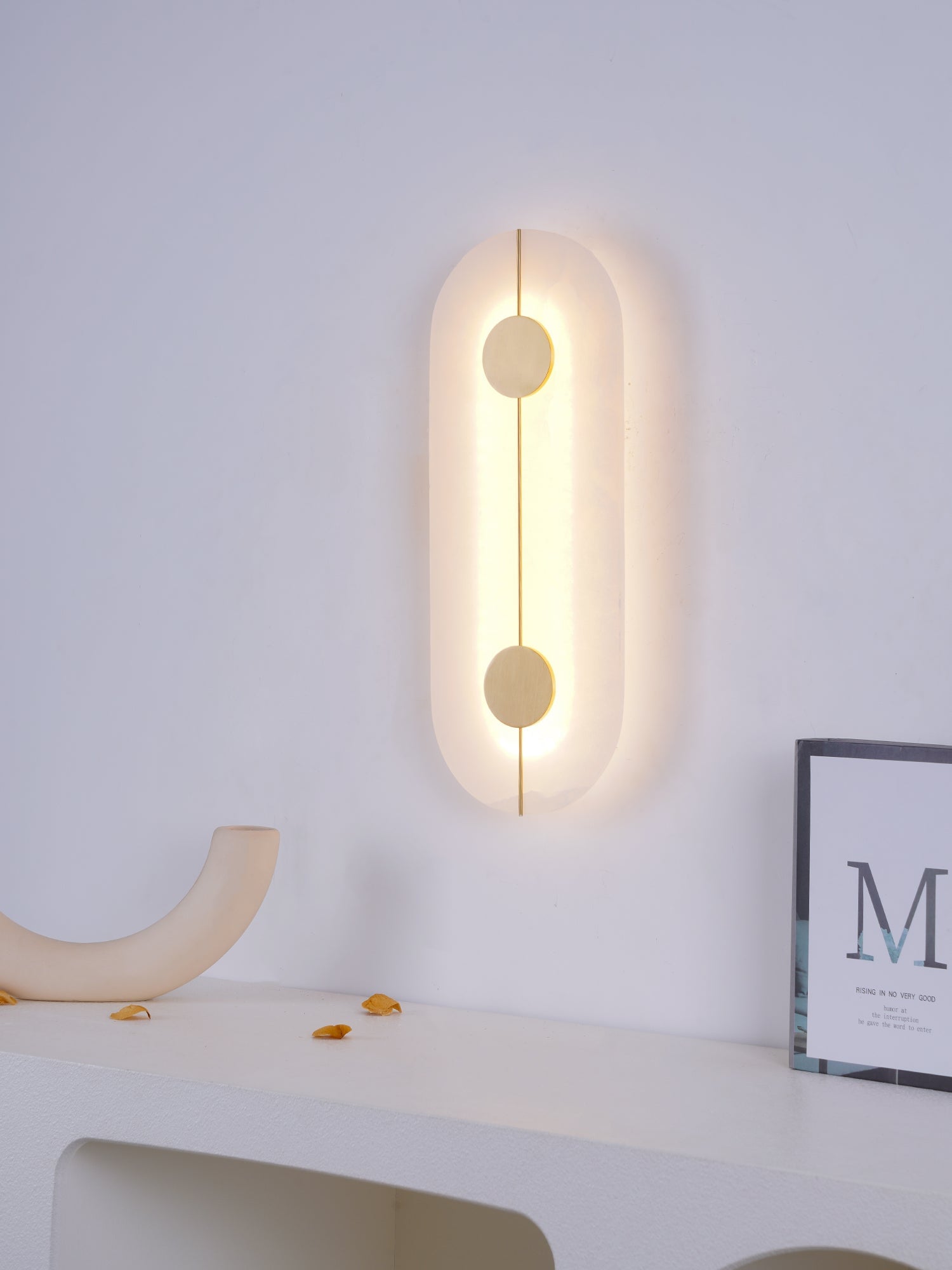 Artistic Alabaster Wall Lamp - Lumpaz