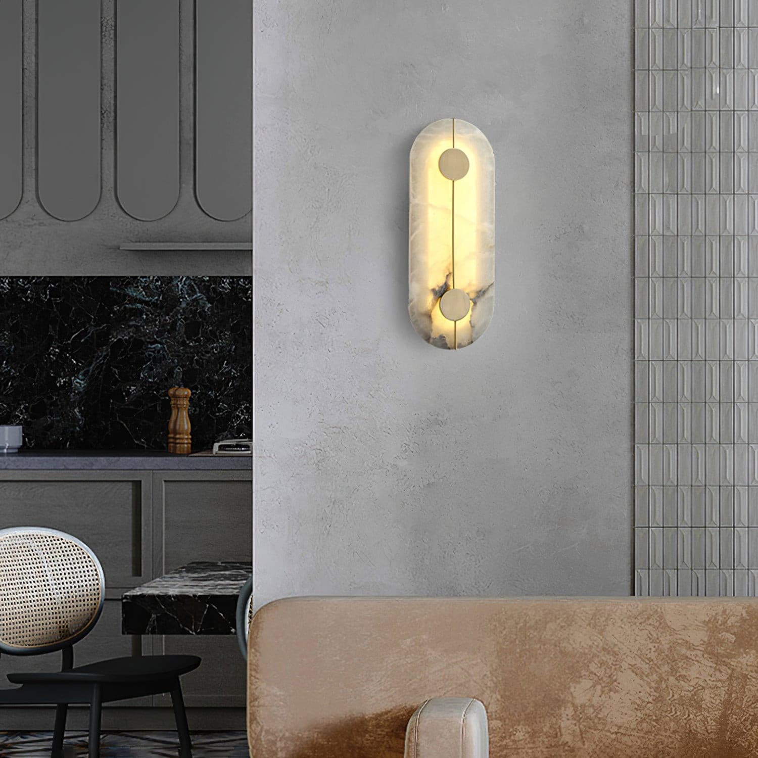 Artistic Alabaster Wall Lamp - Lumpaz