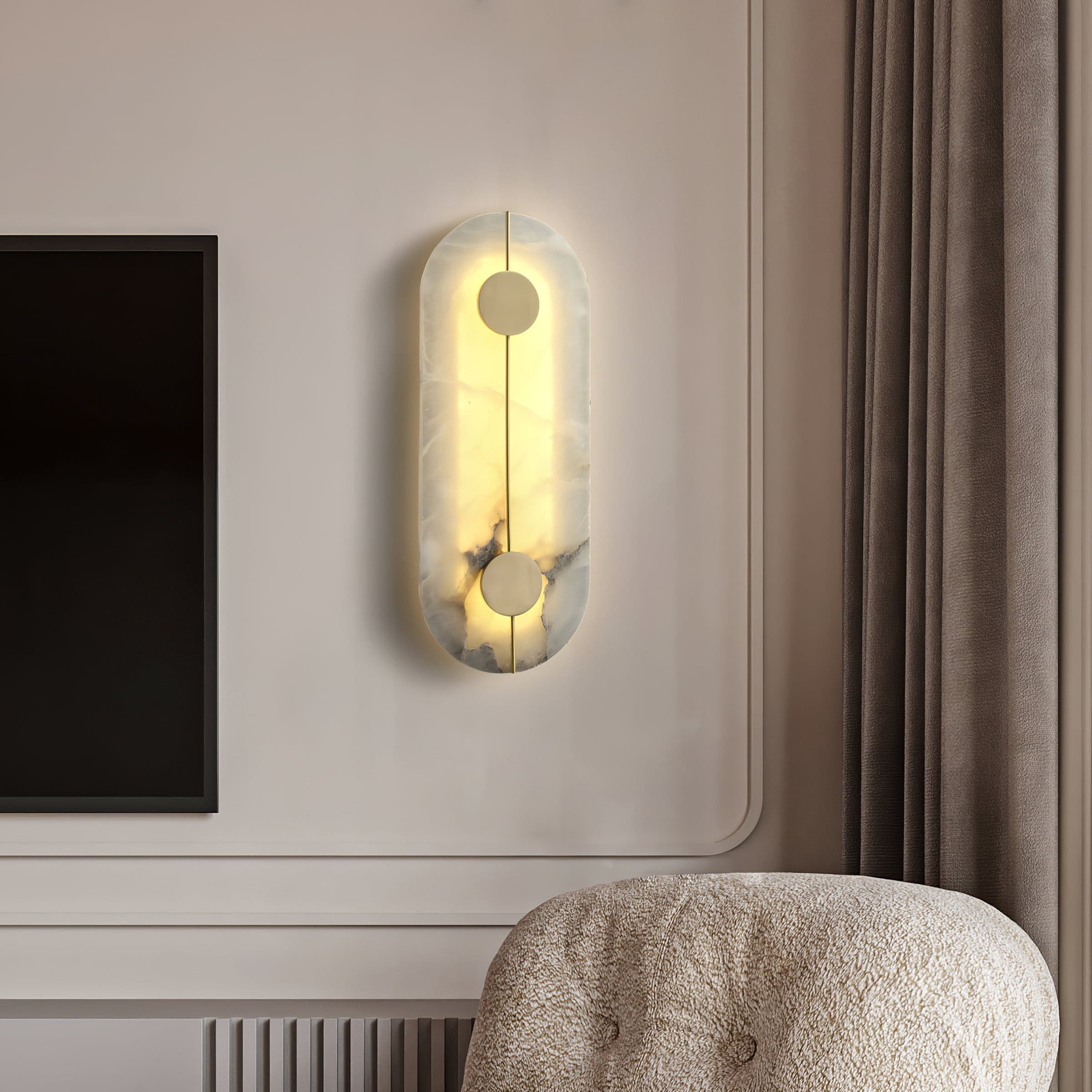 Artistic Alabaster Wall Lamp - Lumpaz