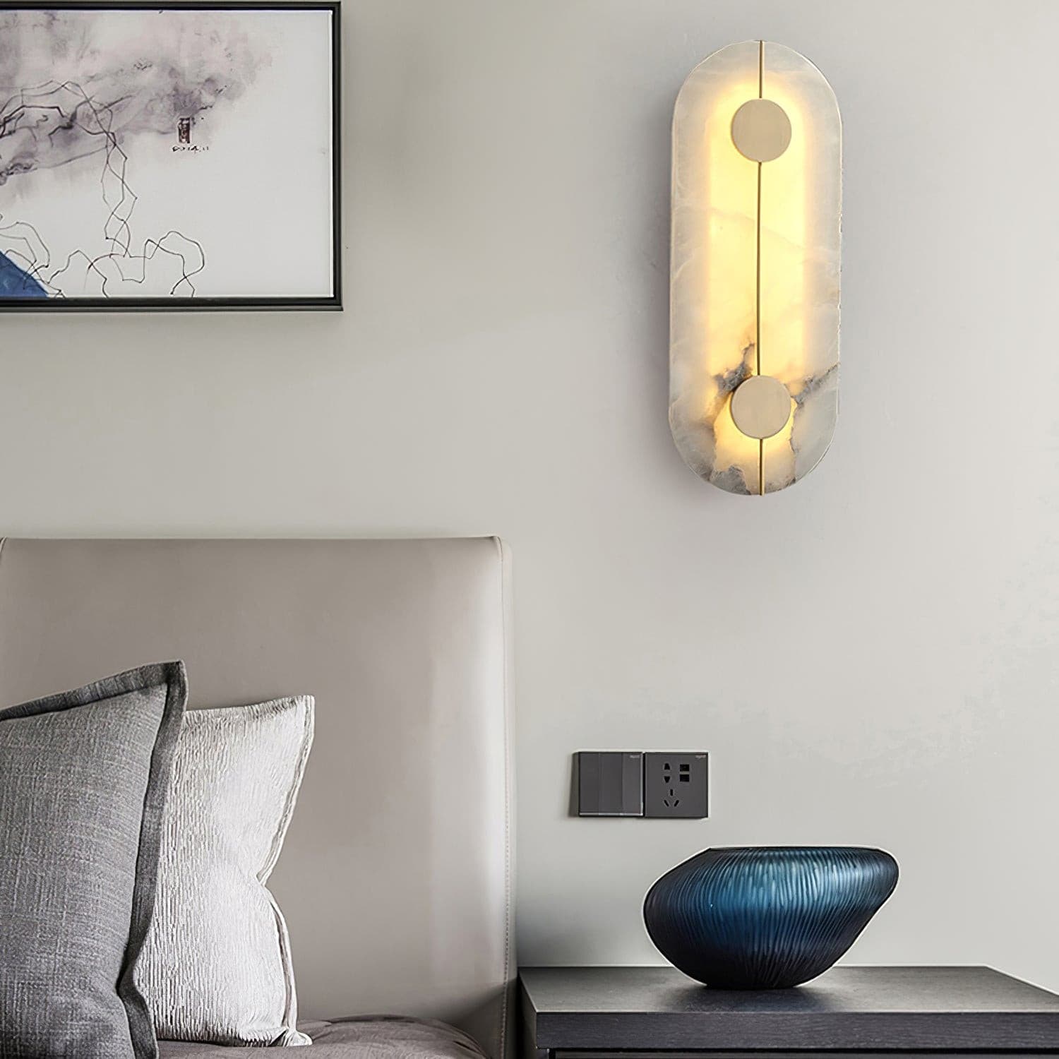 Artistic Alabaster Wall Lamp - Lumpaz