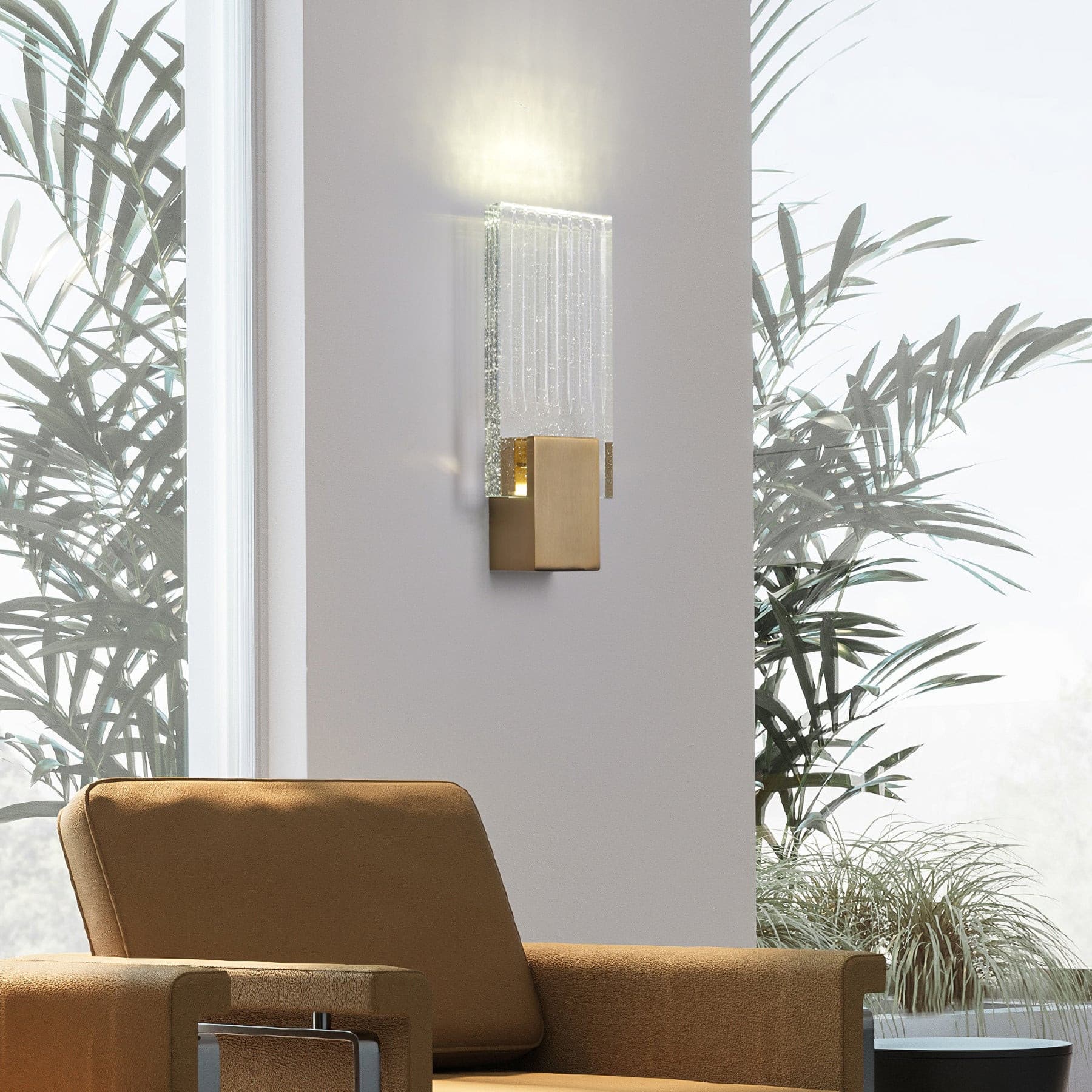 Pleated Crystal Wall Lamp - Lumpaz