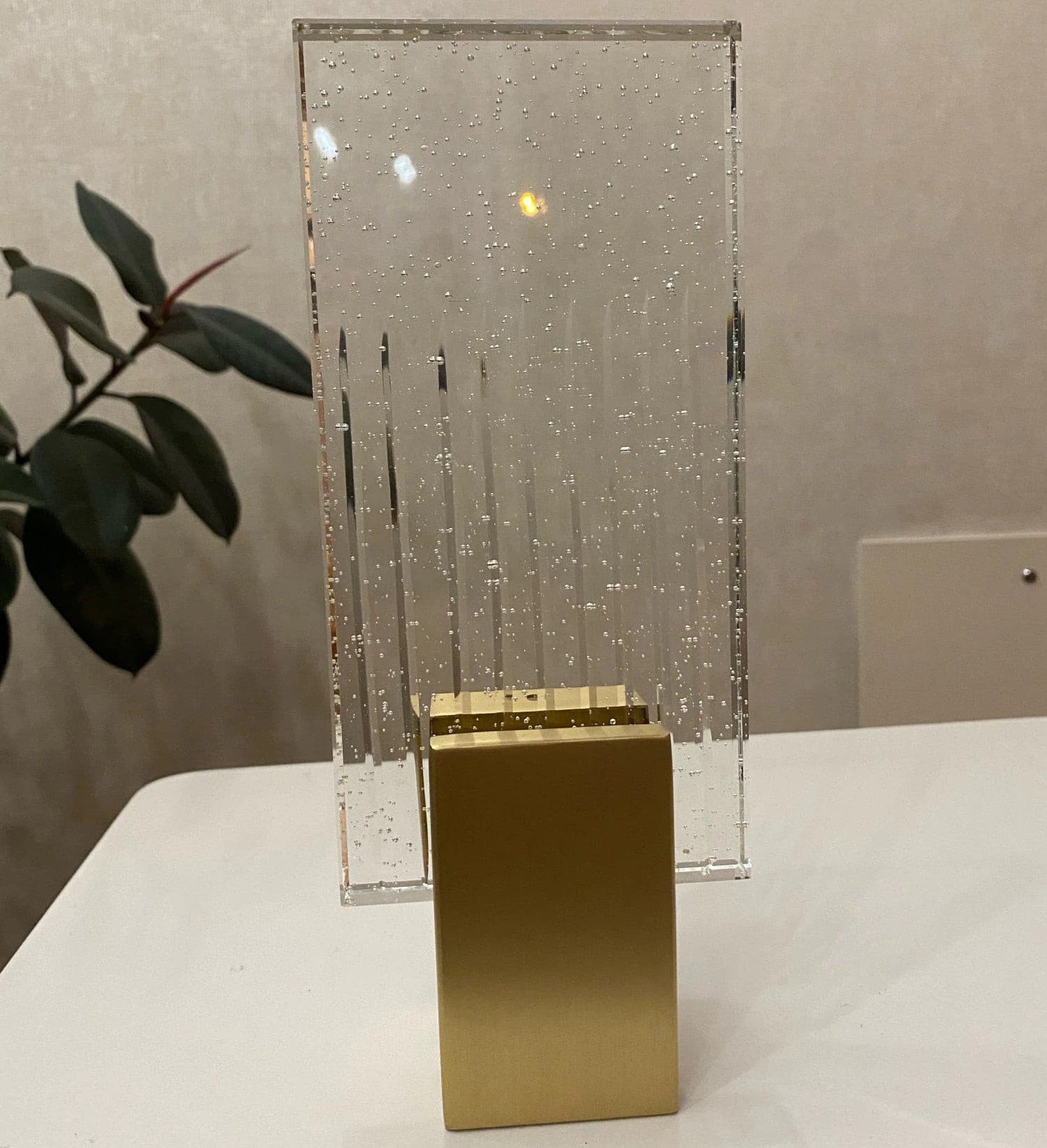 Pleated Crystal Wall Lamp - Lumpaz