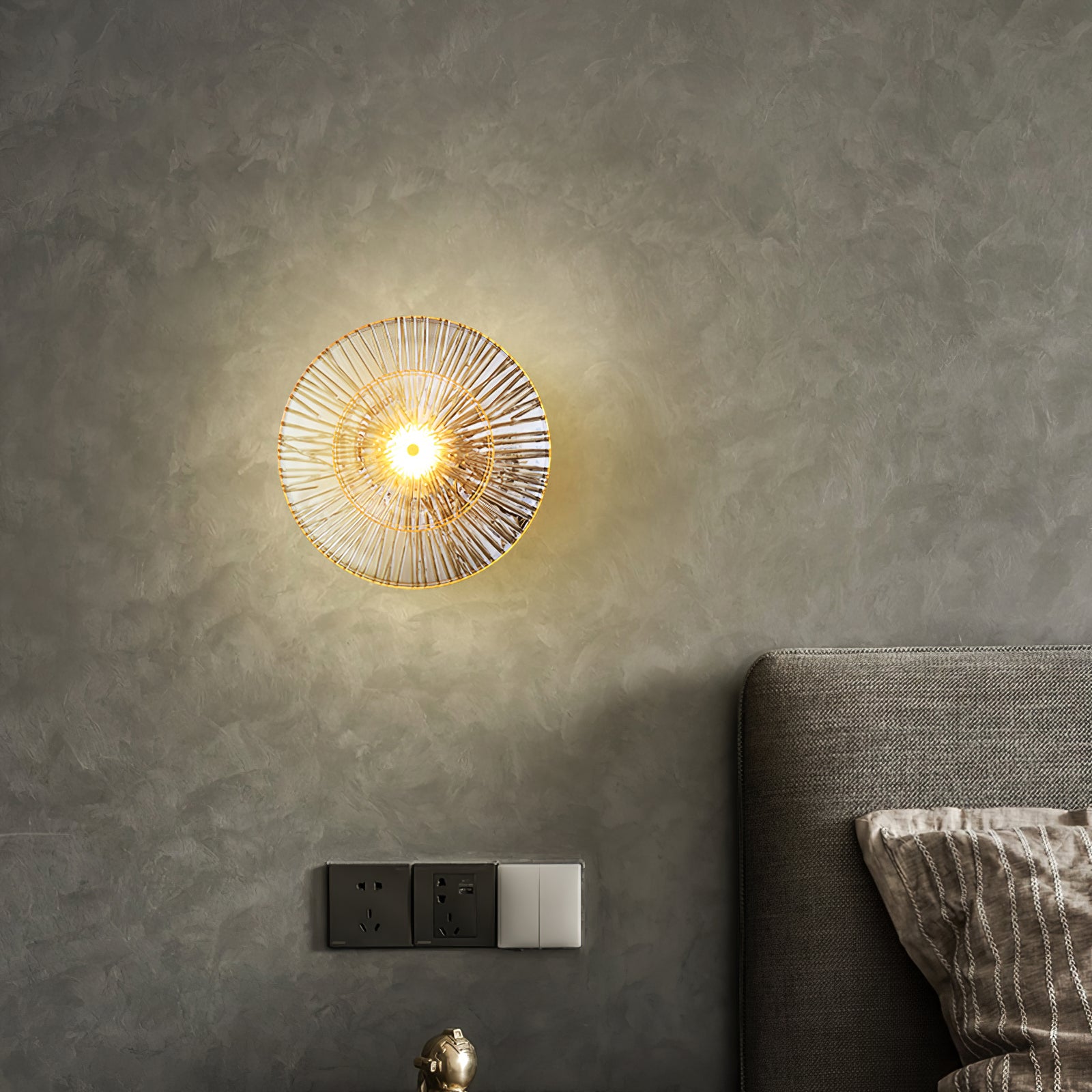 Round Crystal Wall Lamp - Lumpaz