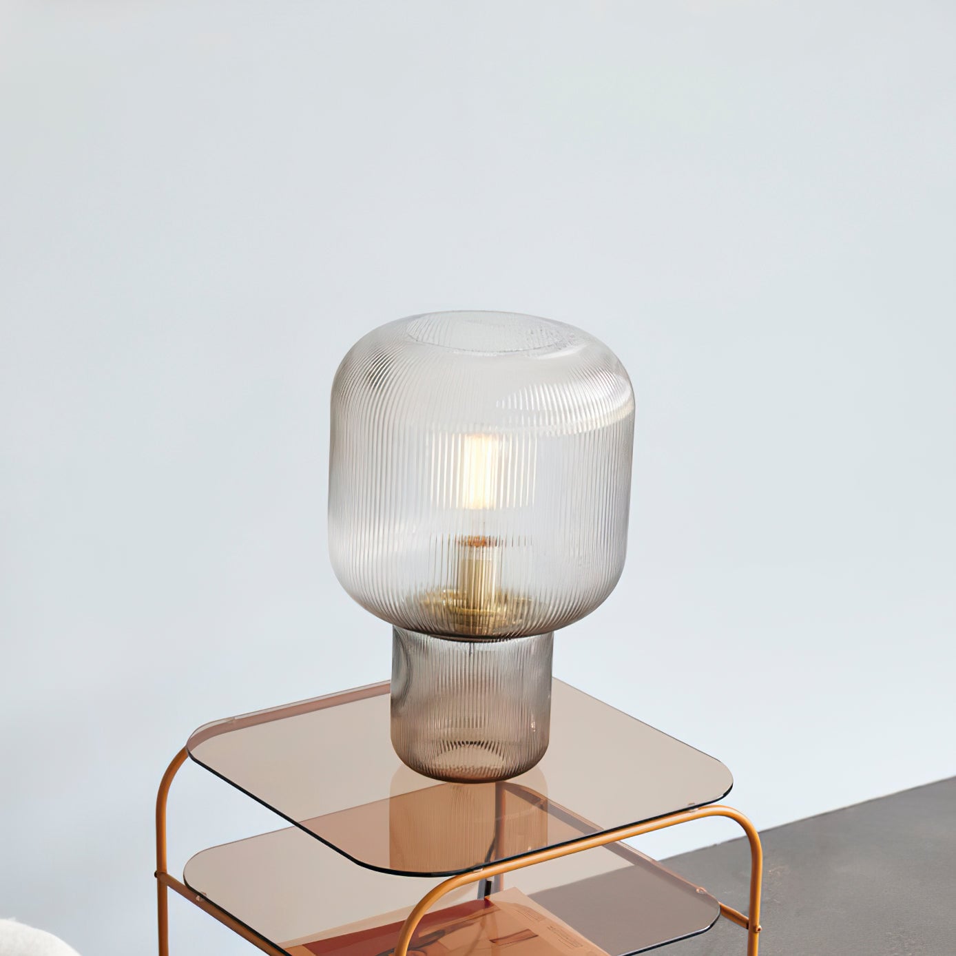 Oval Glass Table Lamp - Lumpaz