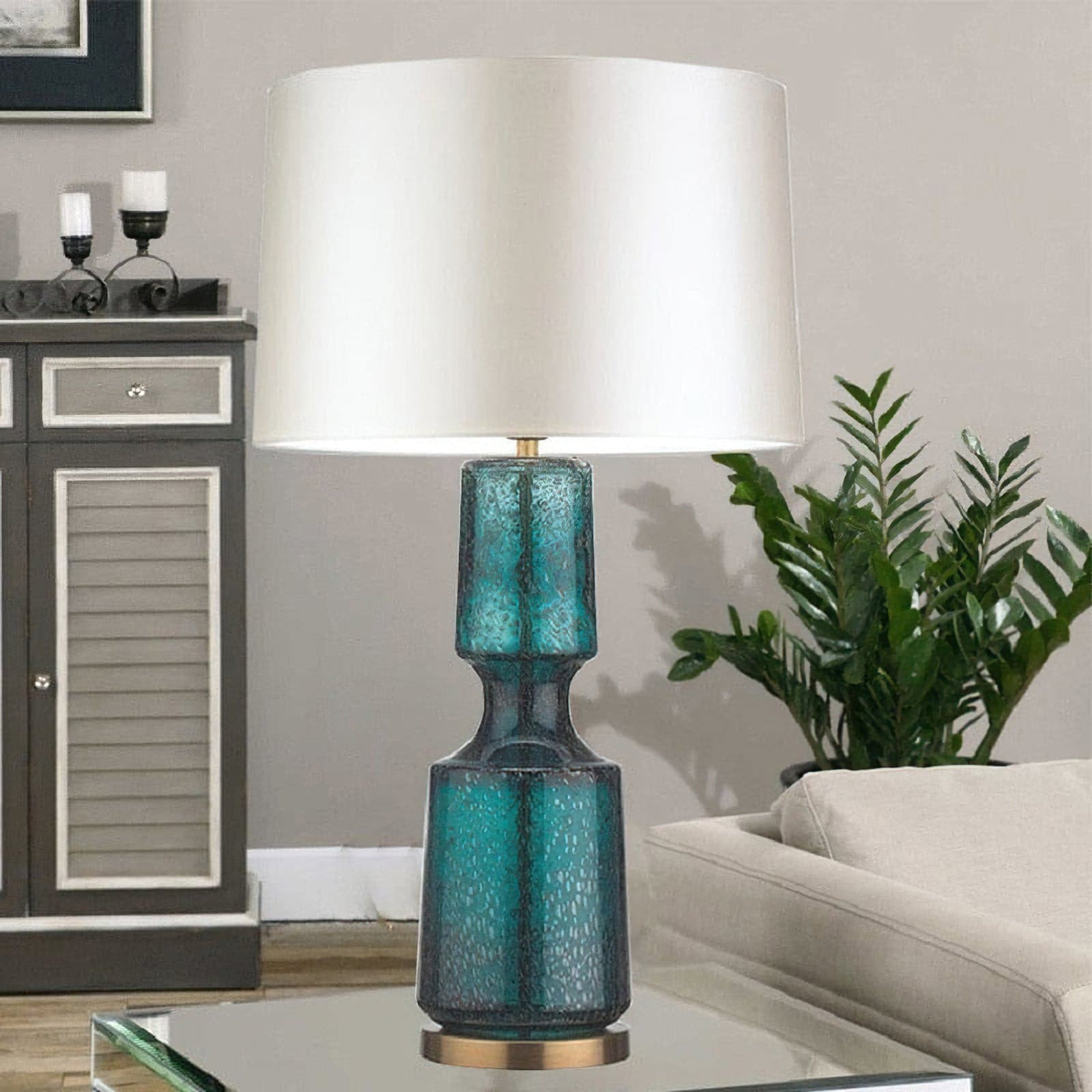 Antero Teal Table Lamp - Lumpaz