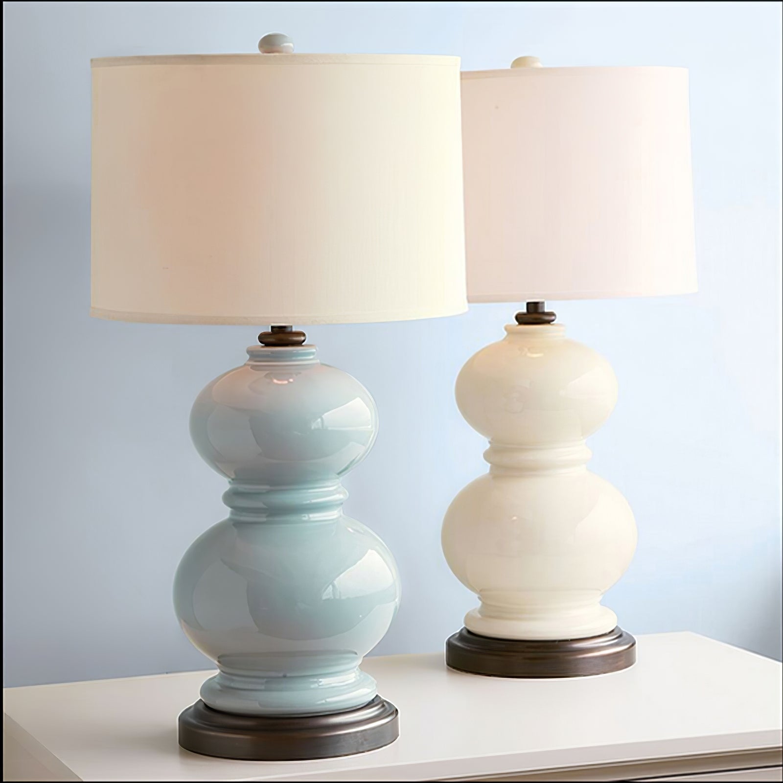 Ceramic Gourd Table Lamp - Lumpaz