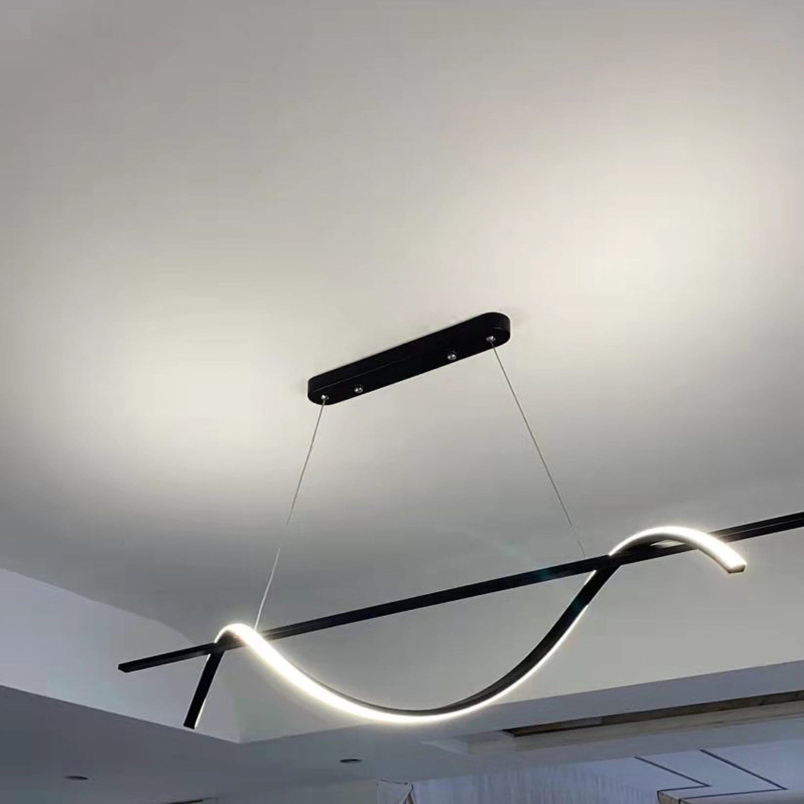 Black Wave Chandelier - Lumpaz