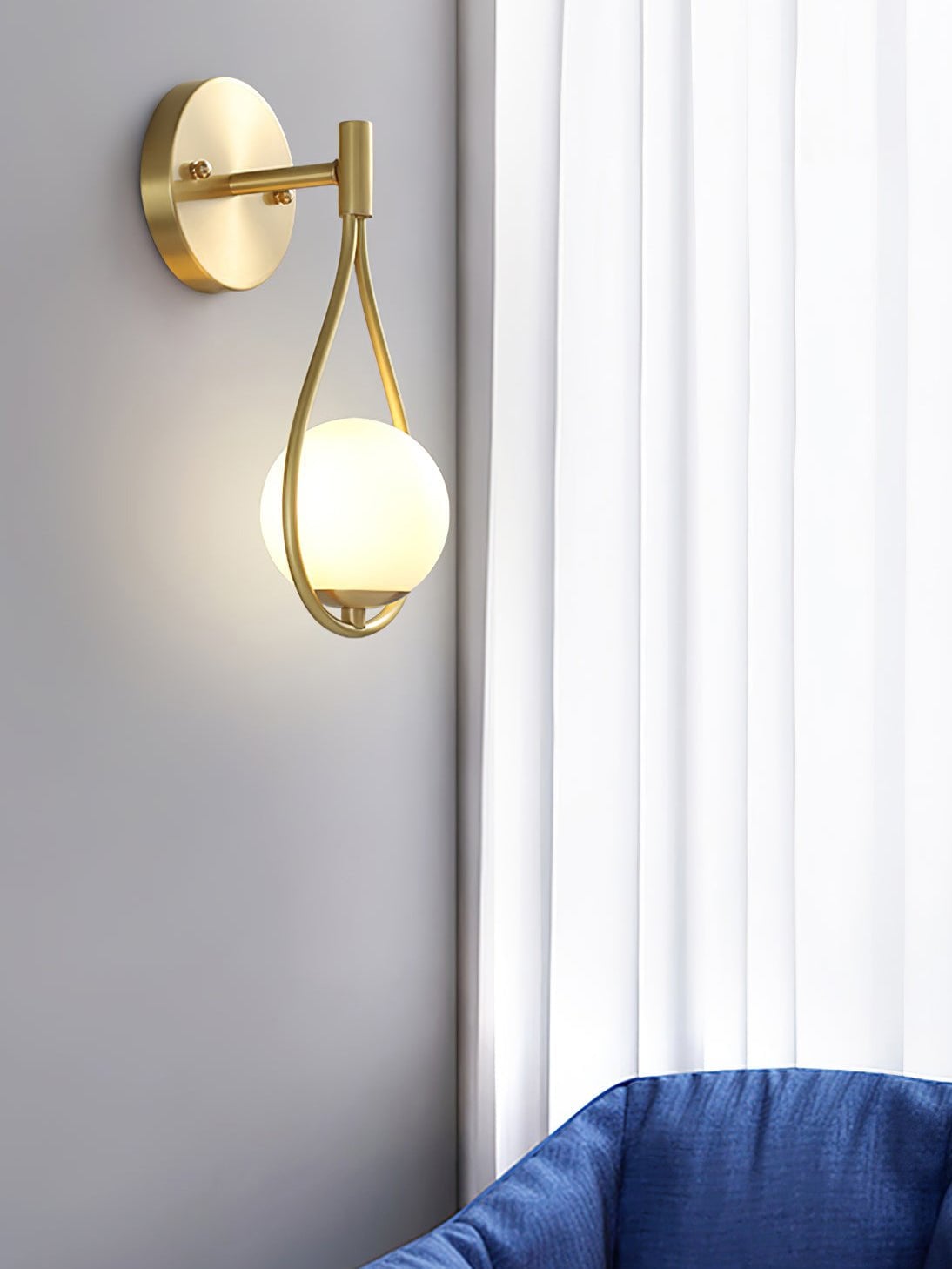 Brass Vanity Wall Lamp - Lumpaz