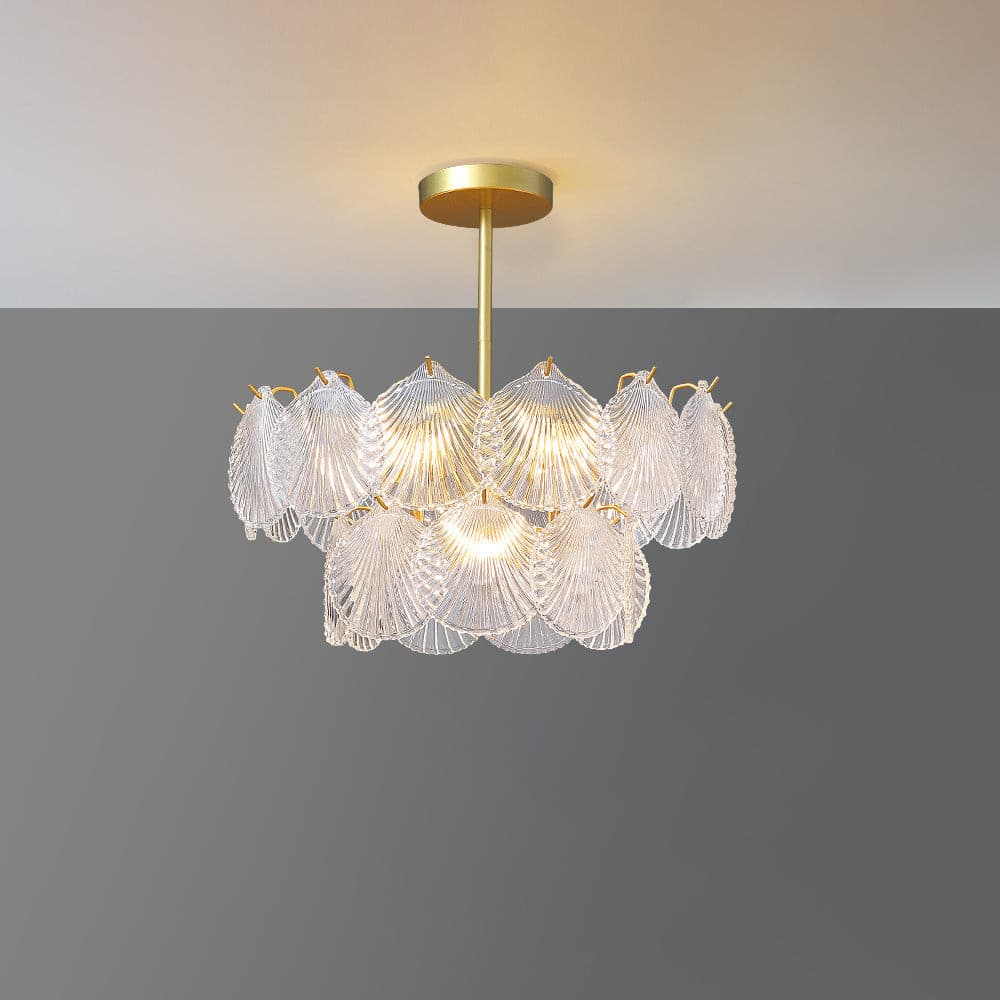 Shell Glass Chandelier - Lumpaz