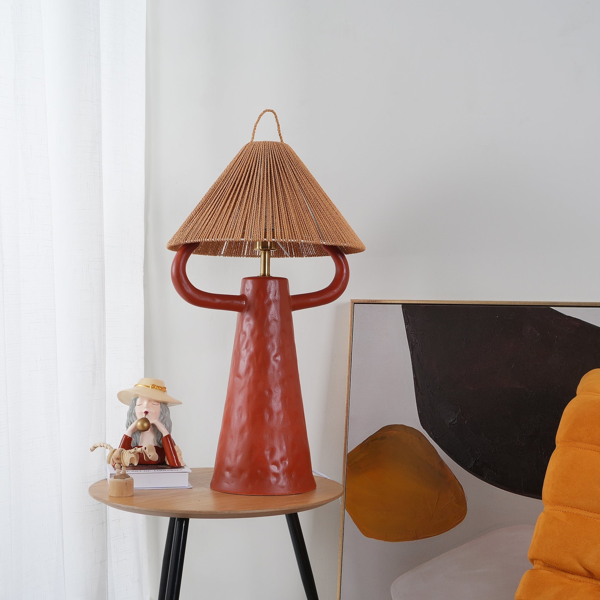 Horns Ceramic Table Lamp - Lumpaz