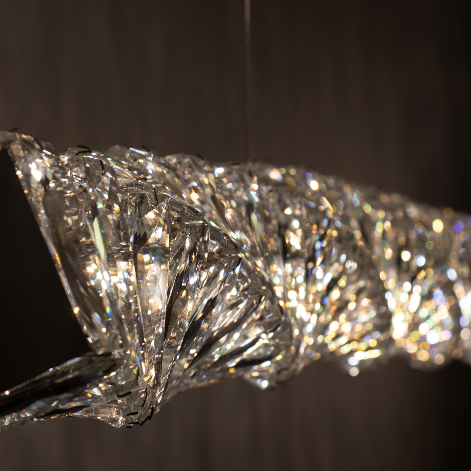 Long Crystal Pendant Lamp - Lumpaz