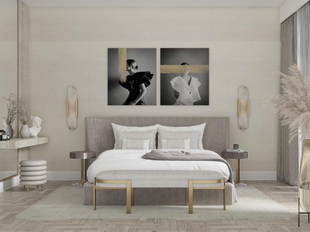 Geometric Harmony Alabaster Wall Lamp - Lumpaz