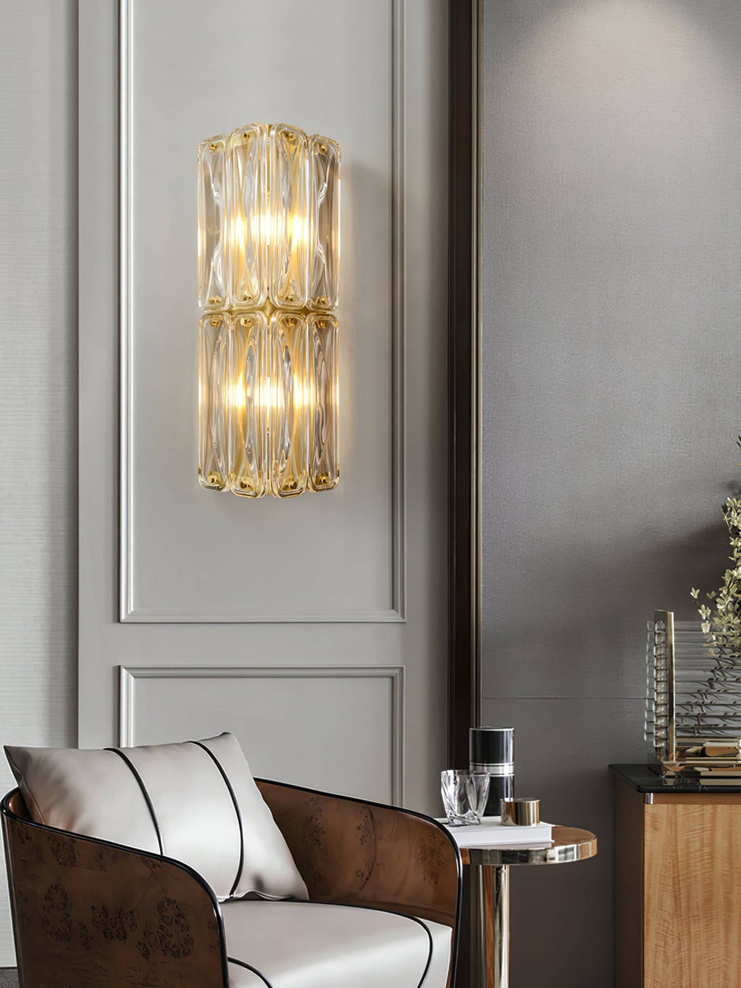 Triangular Glass Wall Light - Lumpaz