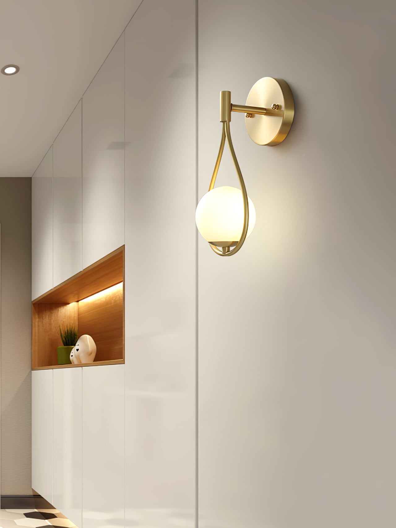Brass Vanity Wall Lamp - Lumpaz