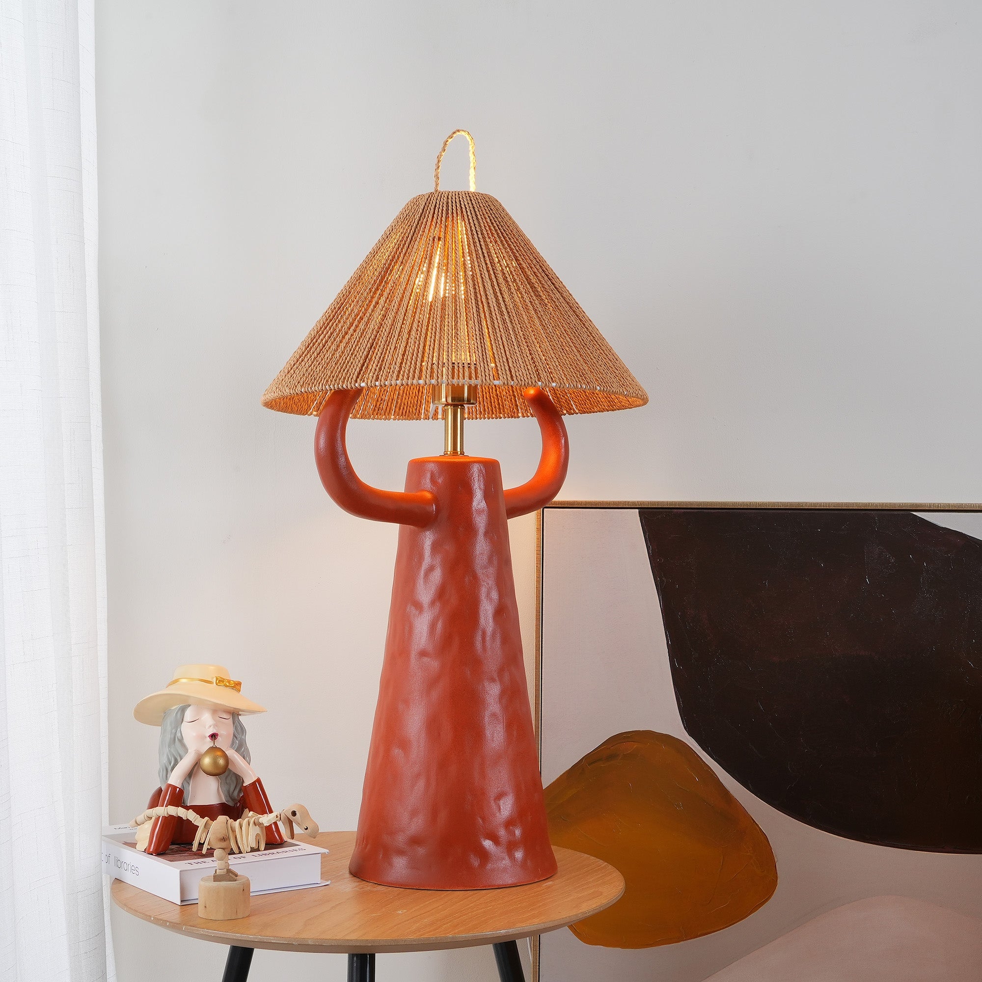 Horns Ceramic Table Lamp - Lumpaz