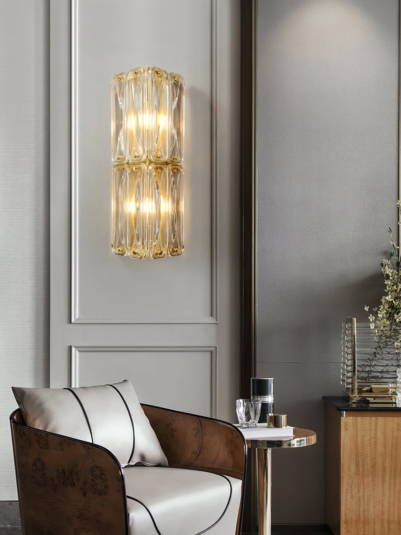 Triangular Glass Wall Light - Lumpaz