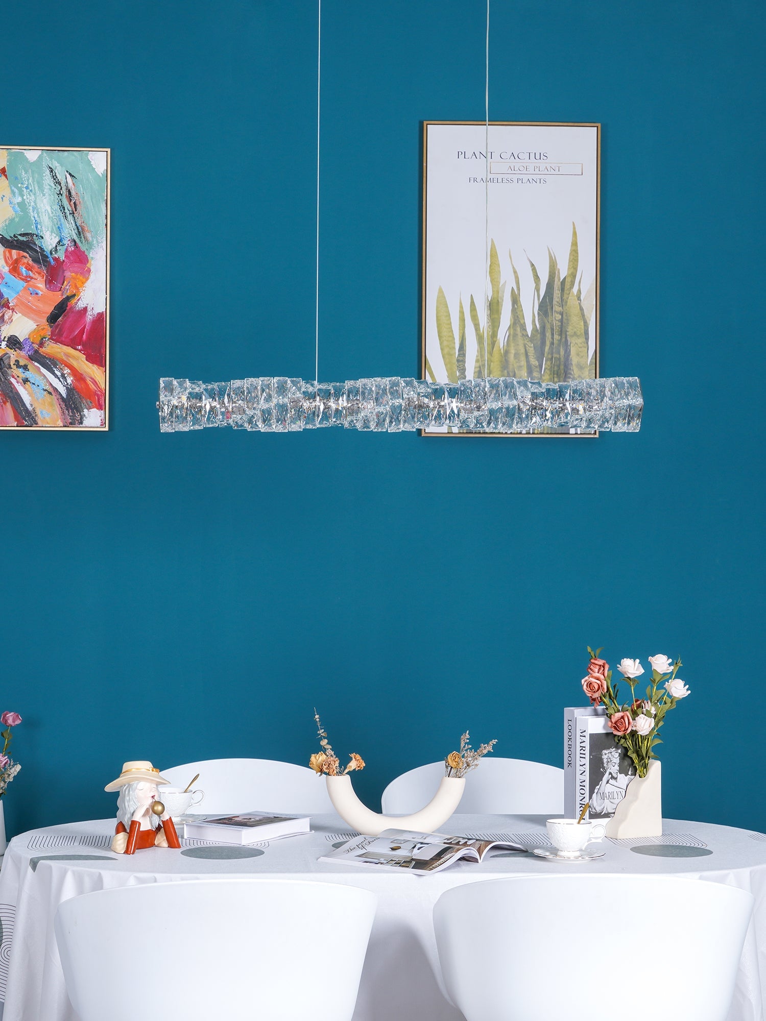 Long Crystal Pendant Lamp - Lumpaz