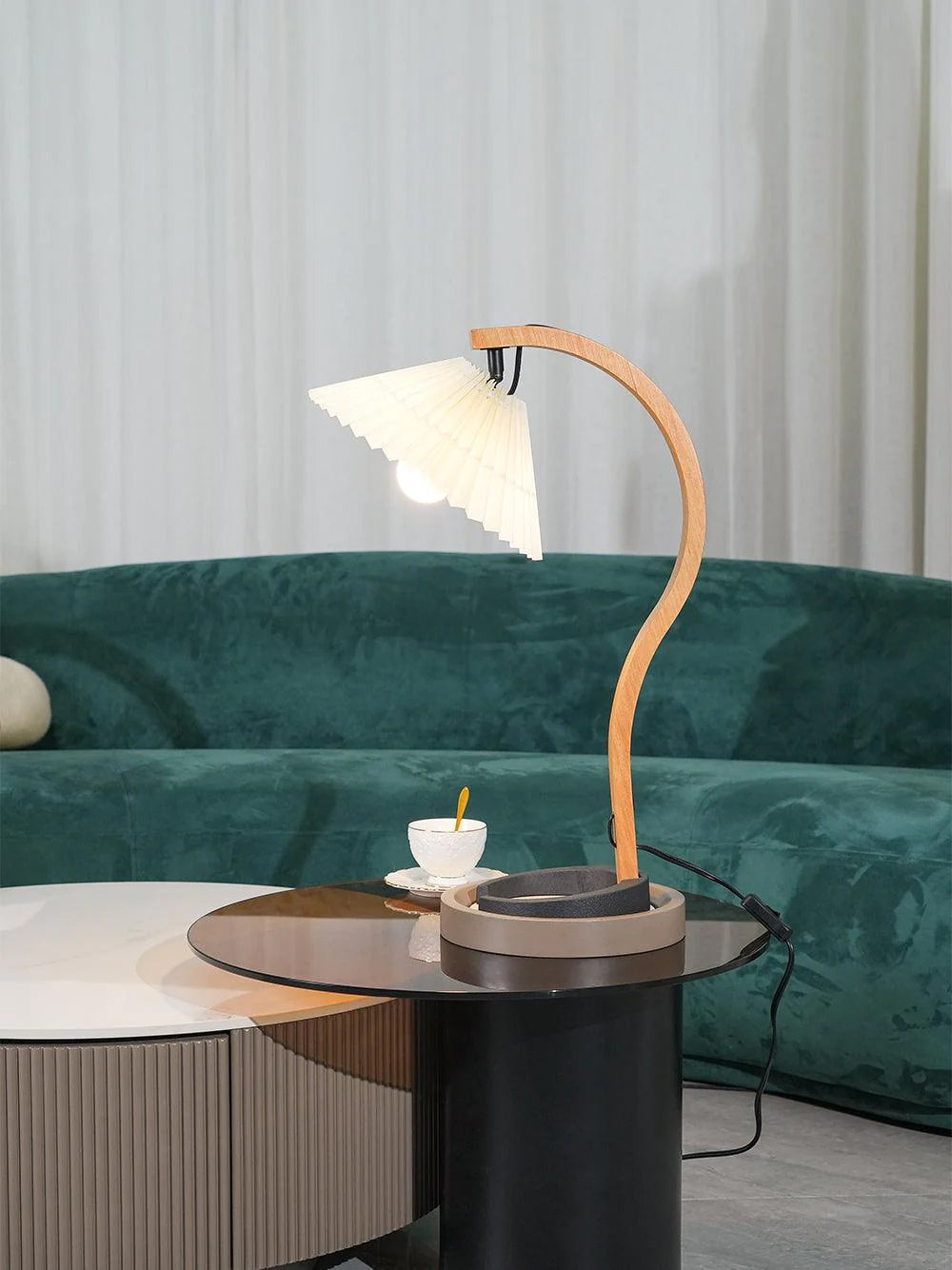 Caprani Wooden Table Lamp - Lumpaz