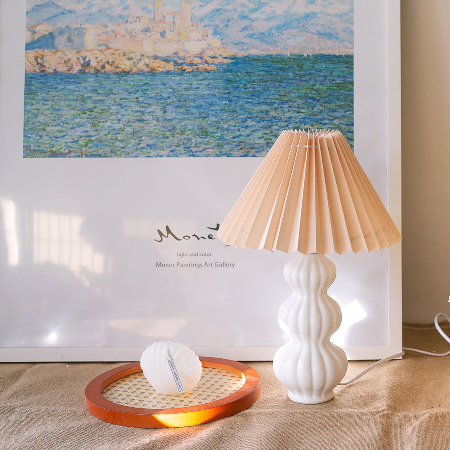 Luna Pleated Table Lamp - Lumpaz