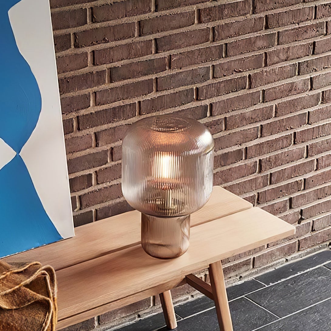 Oval Glass Table Lamp - Lumpaz