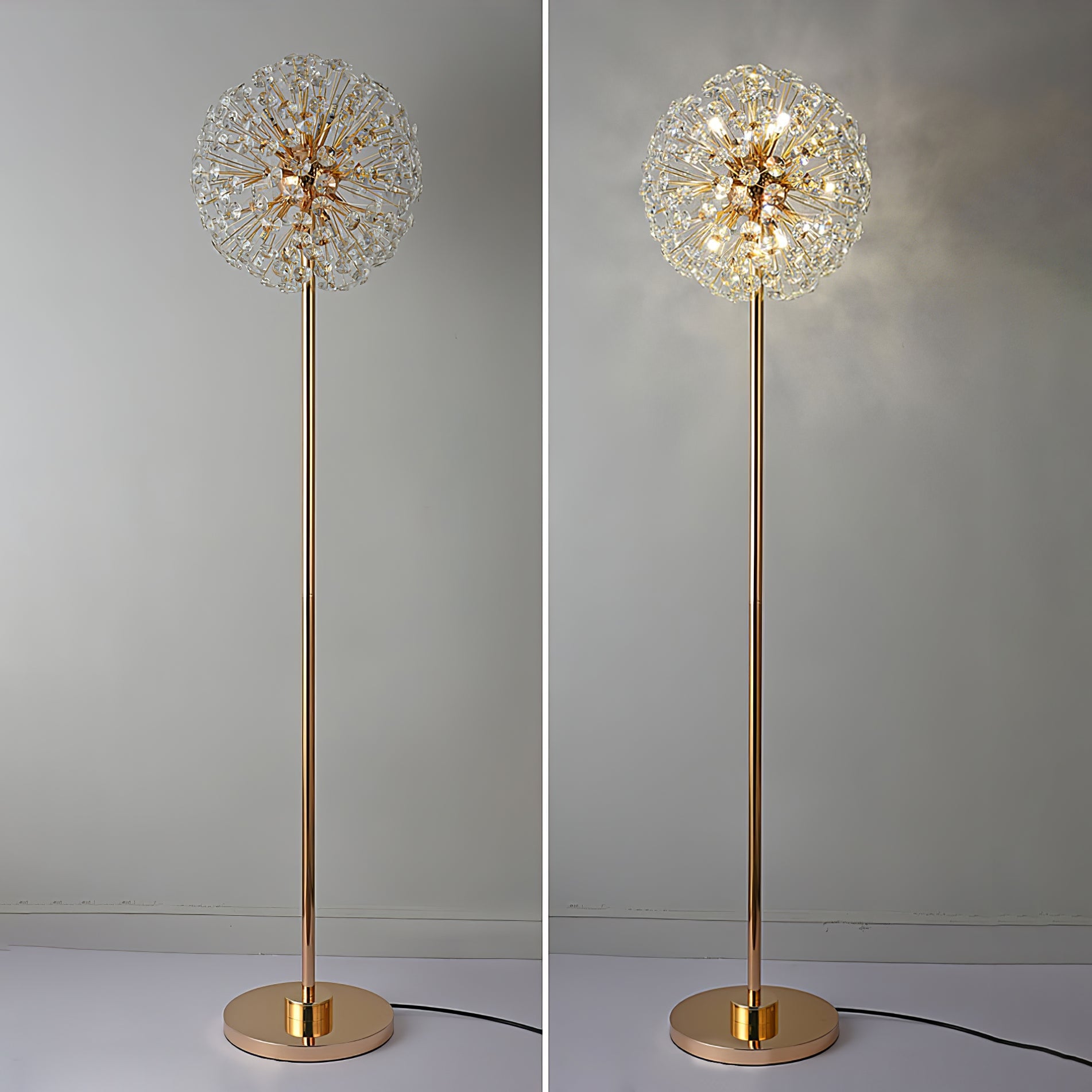 Crystal Dandelion Floor Lamp - Lumpaz