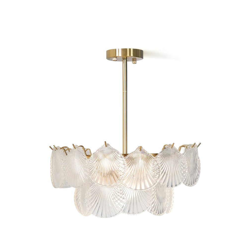 Shell Glass Chandelier - Lumpaz