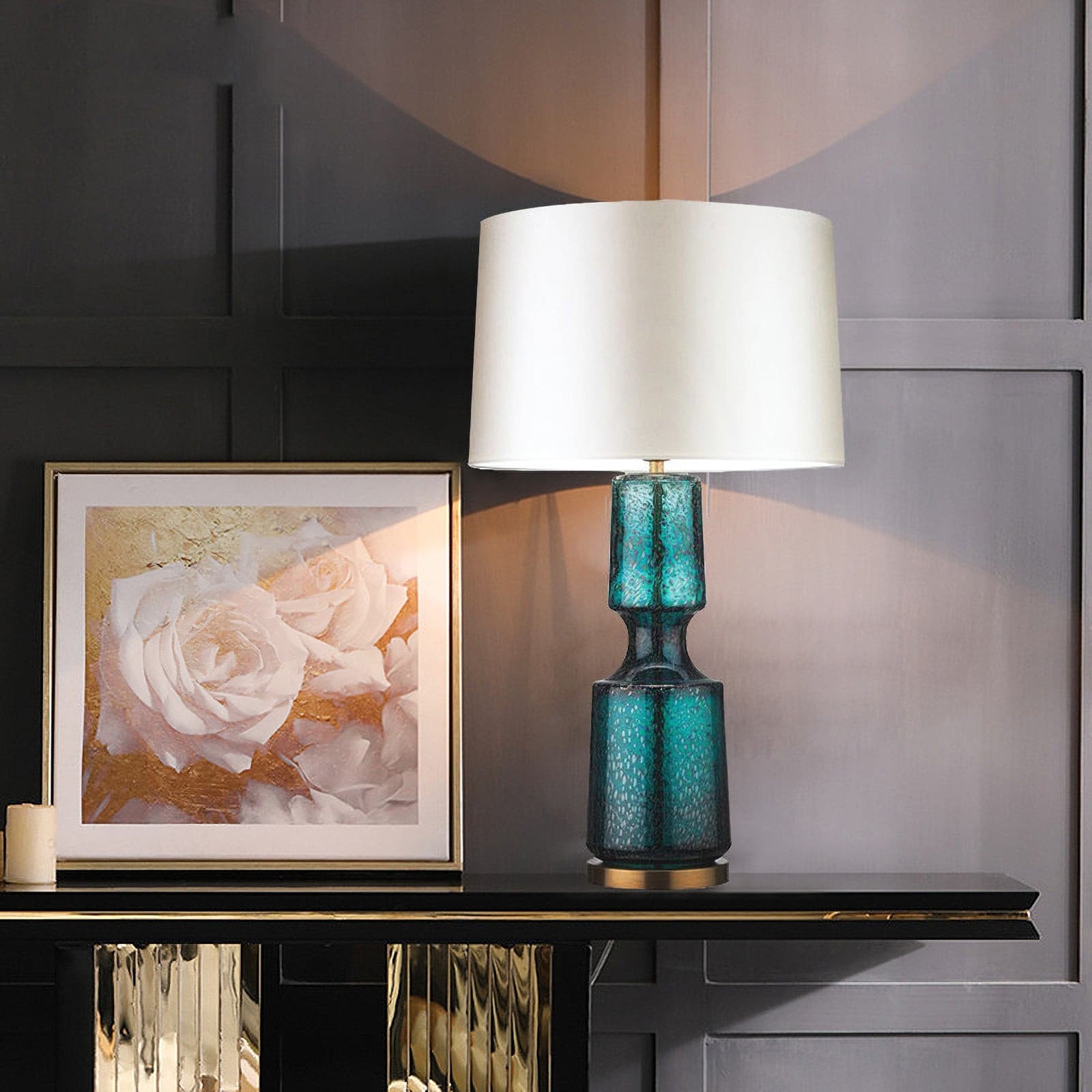 Antero Teal Table Lamp - Lumpaz
