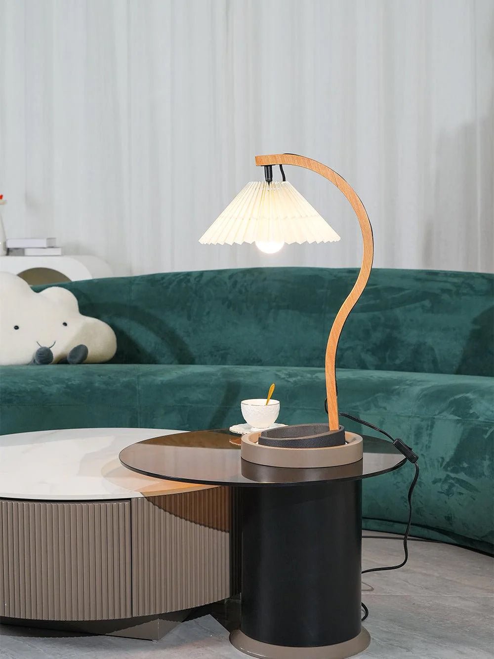 Caprani Wooden Table Lamp - Lumpaz