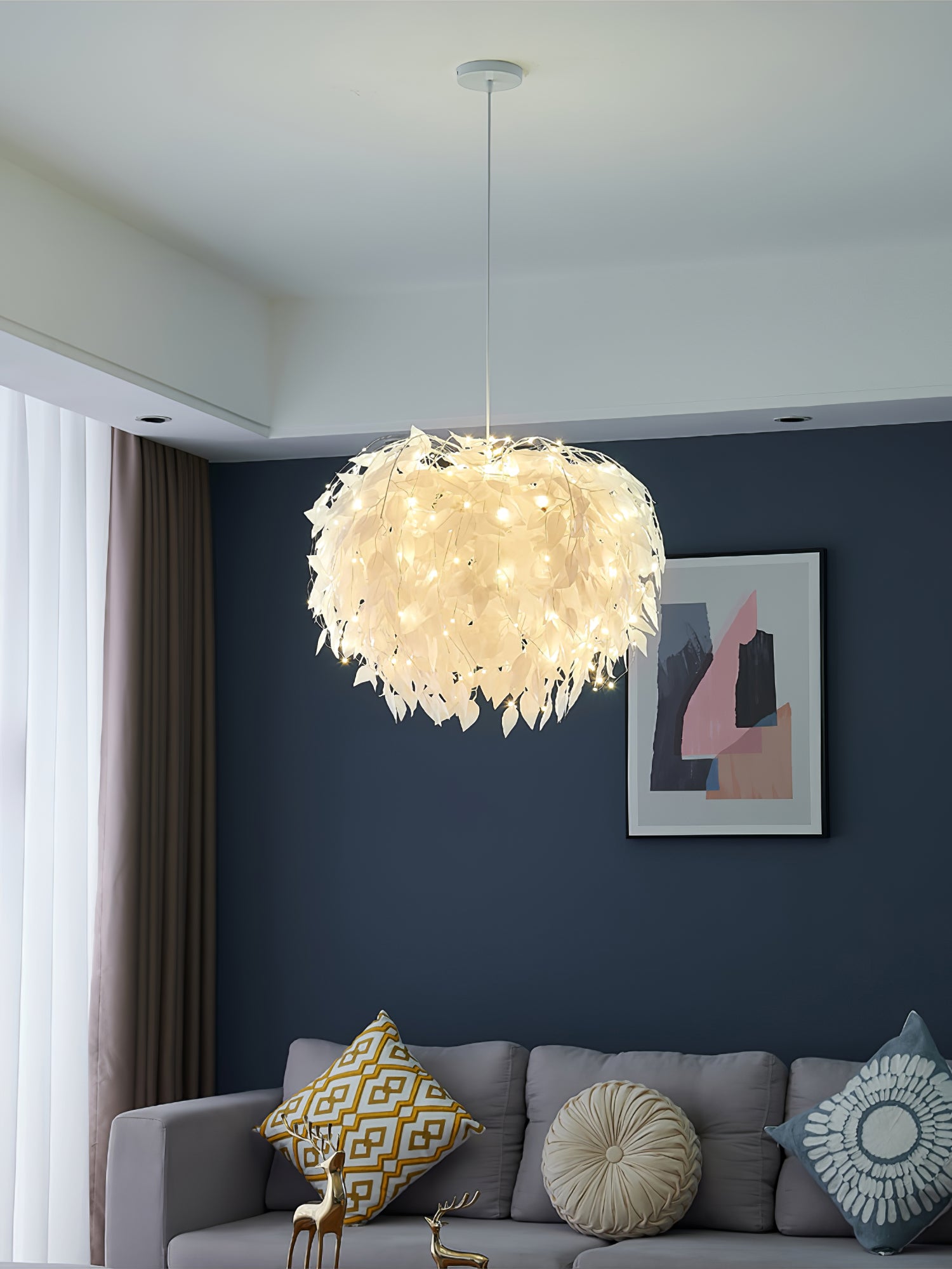 Plastic Leaves Pendant Lamp - Lumpaz