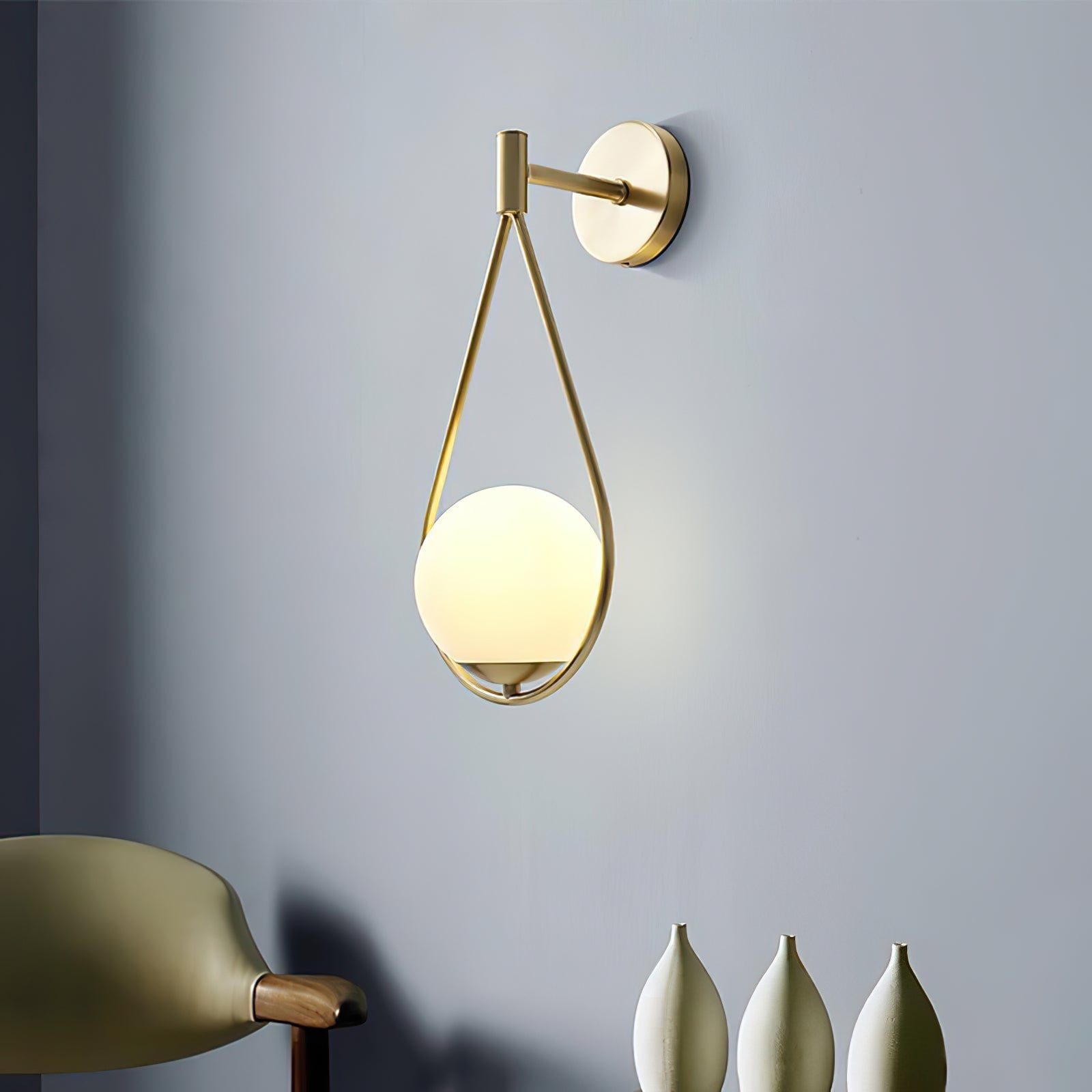 Brass Vanity Wall Lamp - Lumpaz