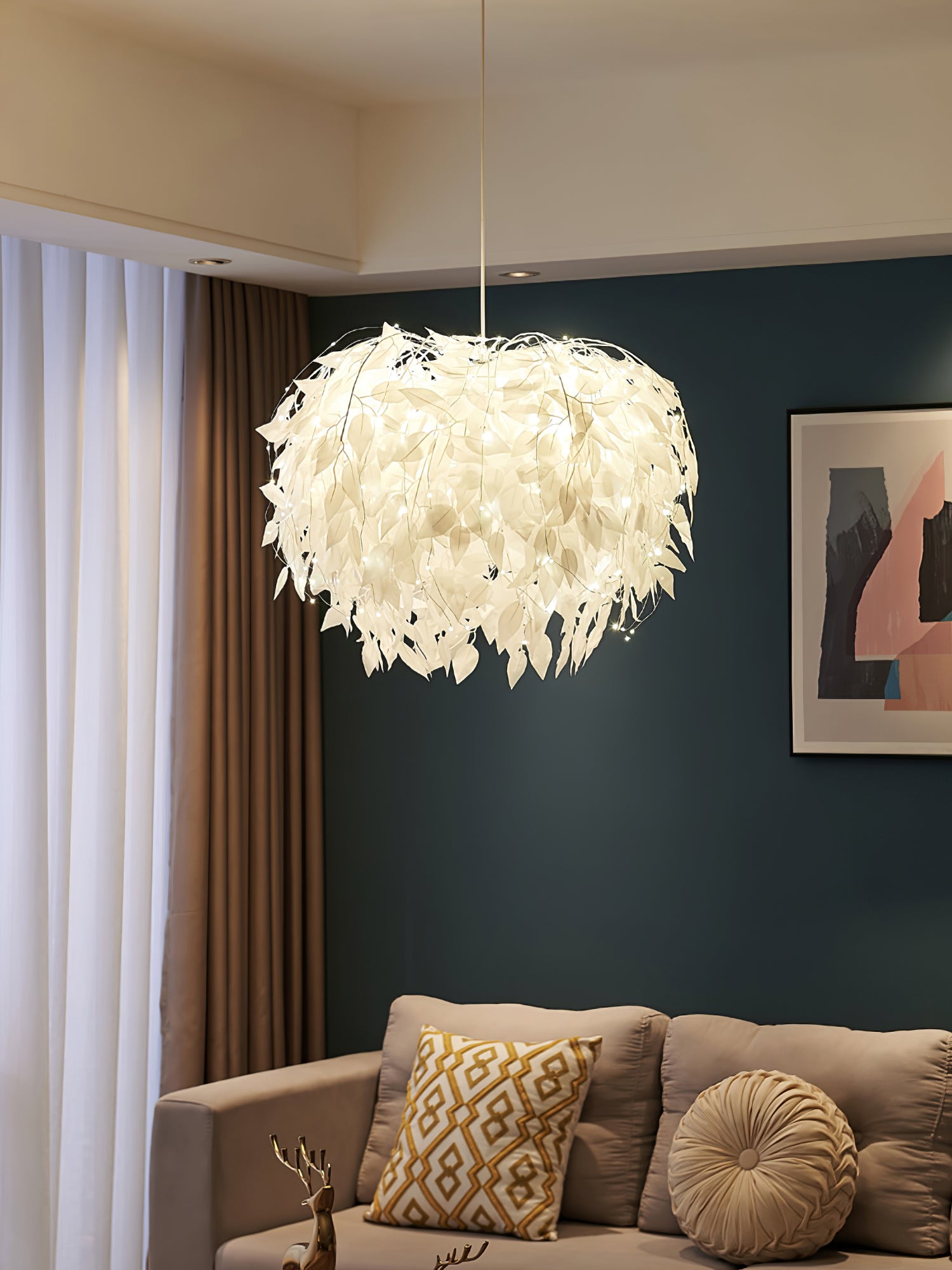 Plastic Leaves Pendant Lamp - Lumpaz